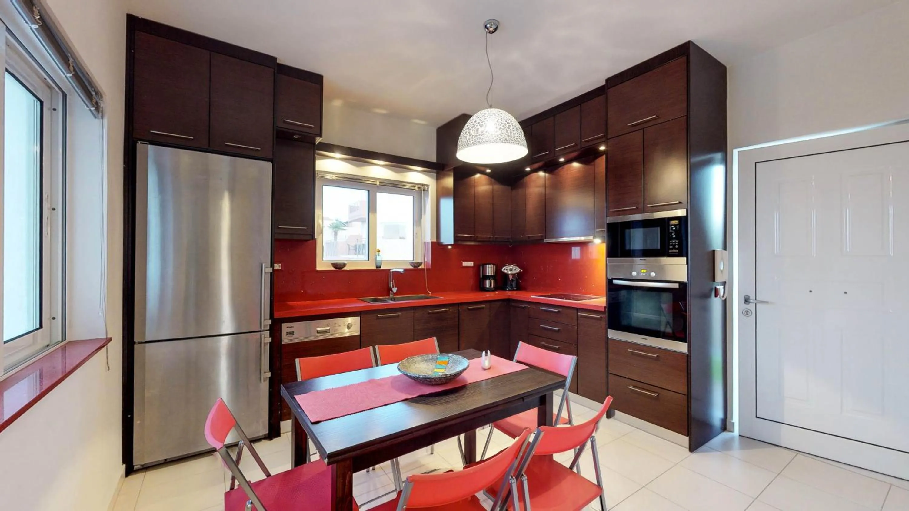 Kitchen or kitchenette in Lofos Village Chania