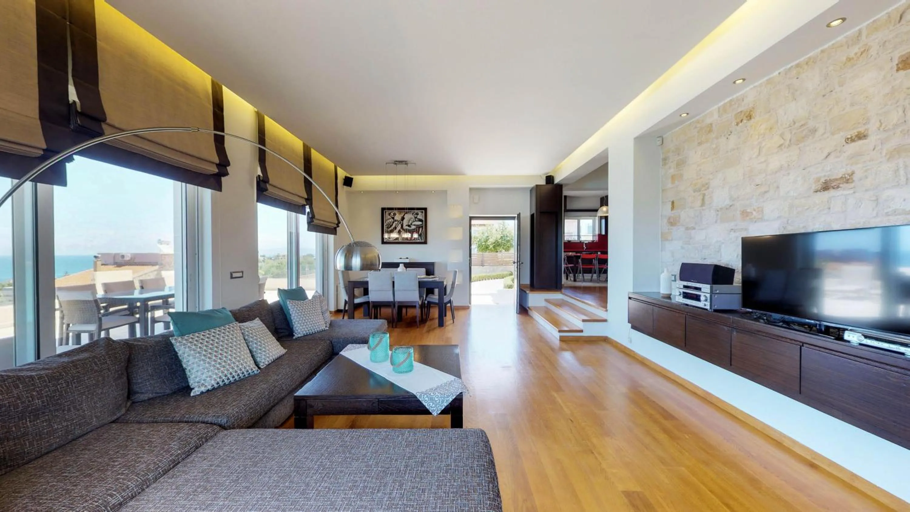 Living room in Lofos Village Chania