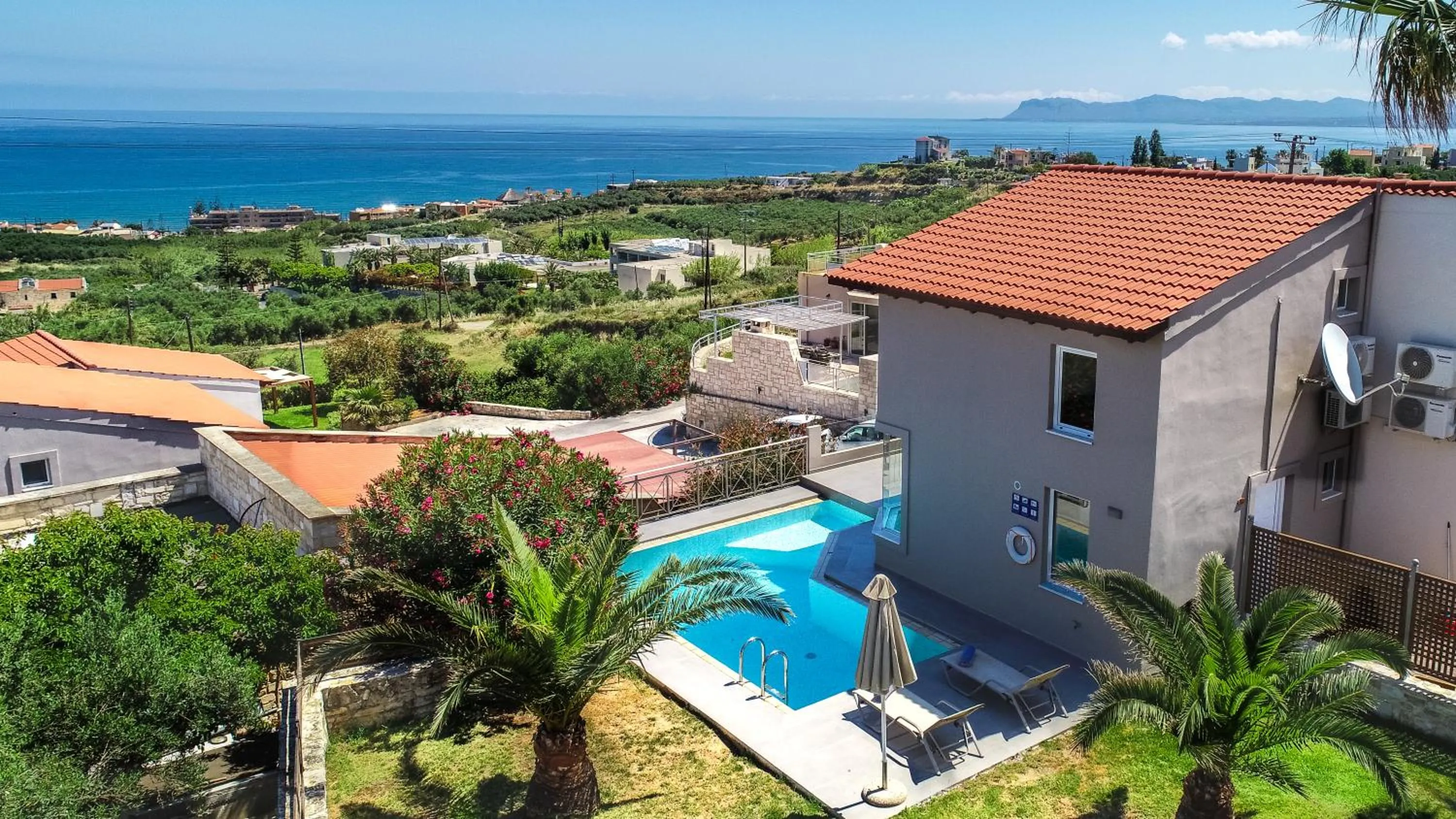 Bird's eye view in Lofos Village Chania