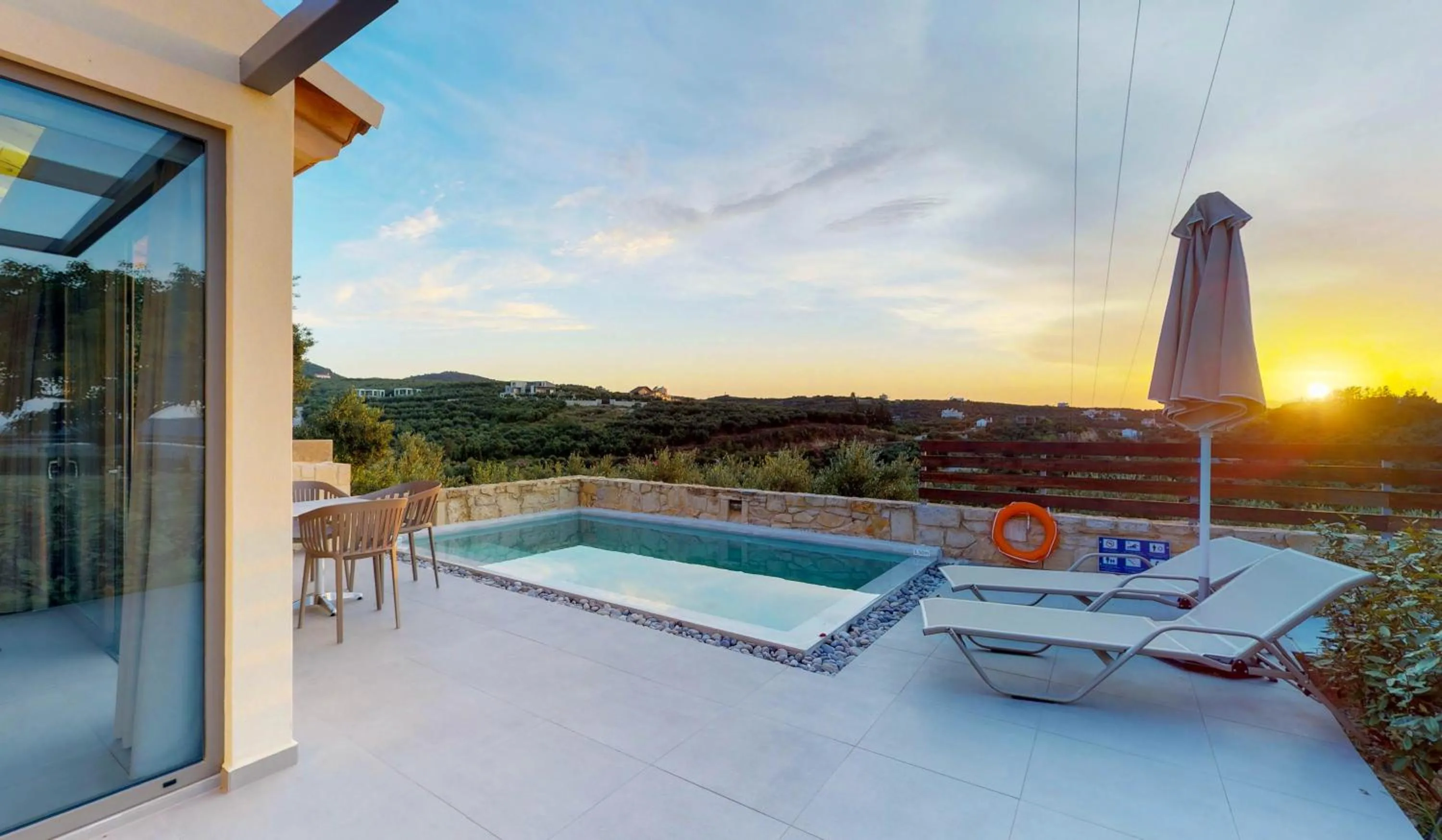 Swimming pool in Lofos Village Chania