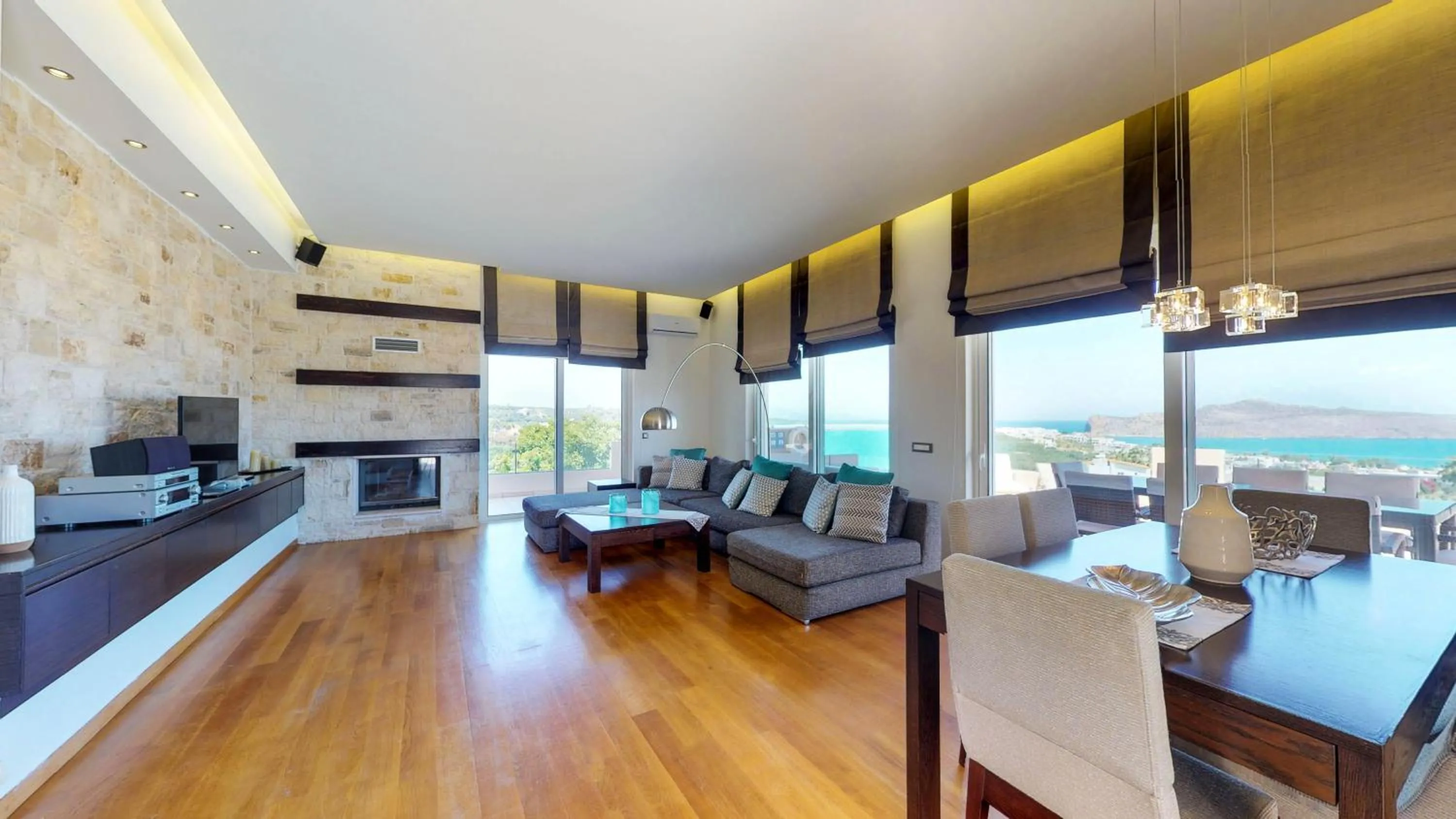 Living room in Lofos Village Chania