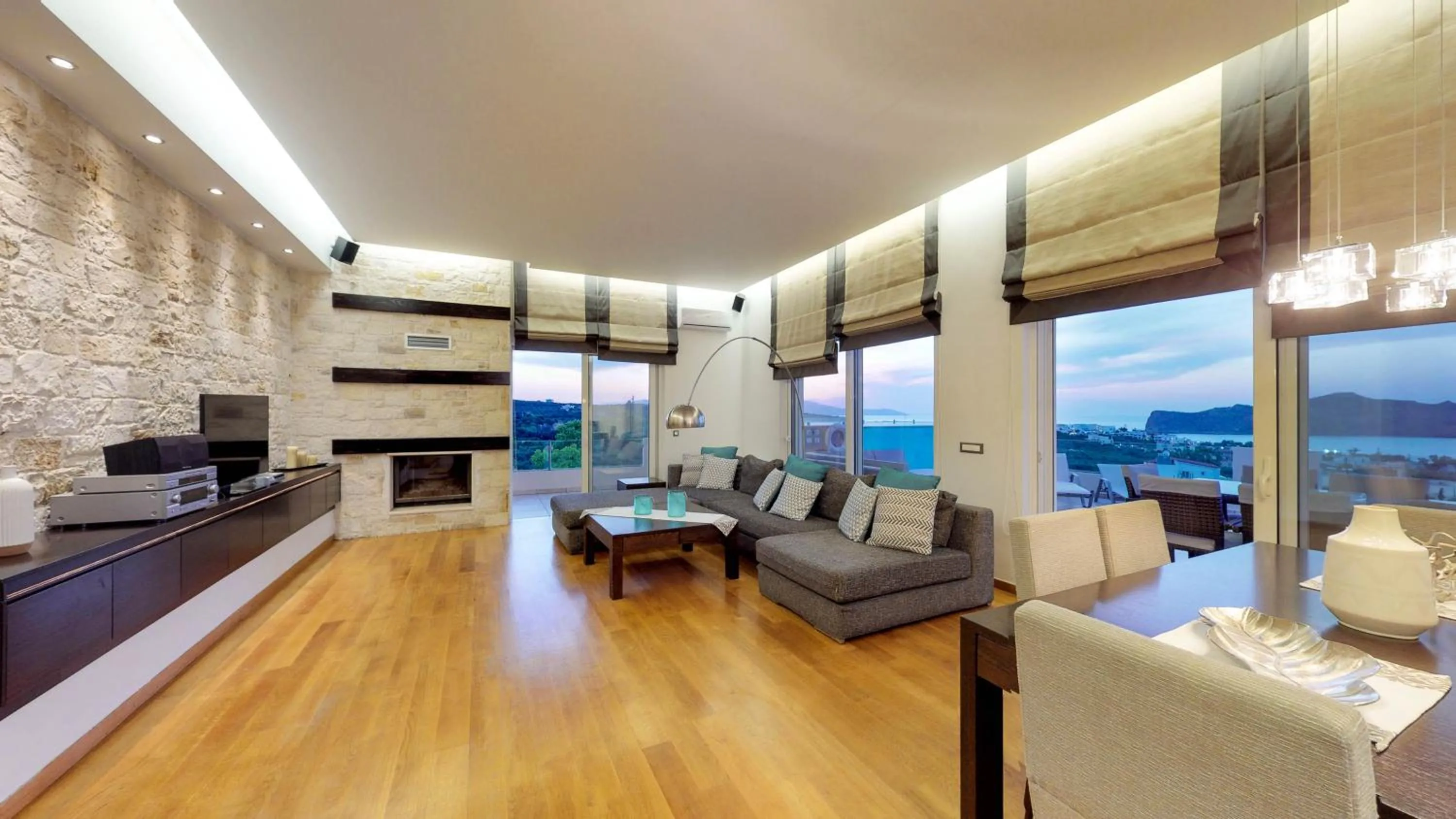 Living room in Lofos Village Chania