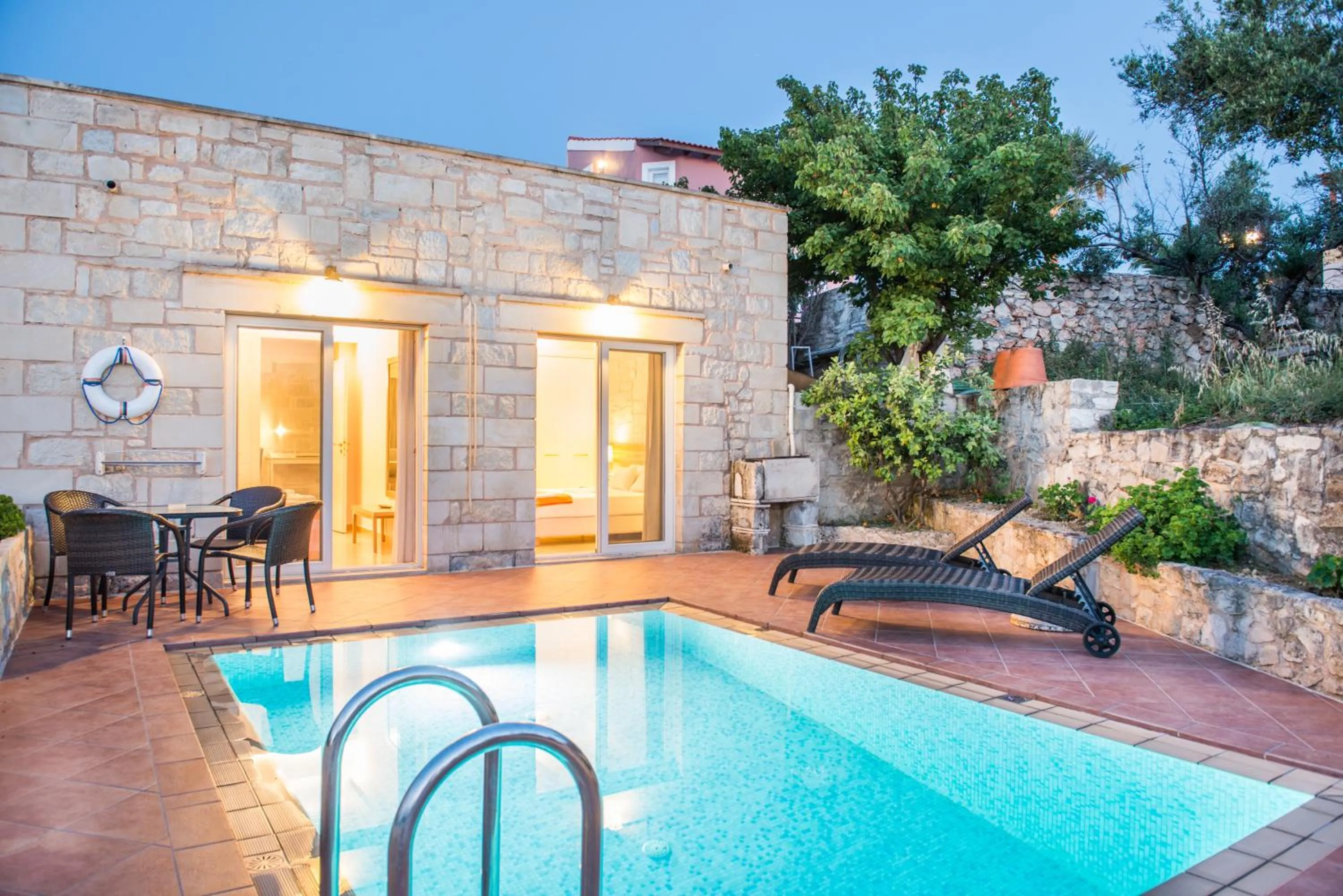 Swimming pool in Lofos Village Chania