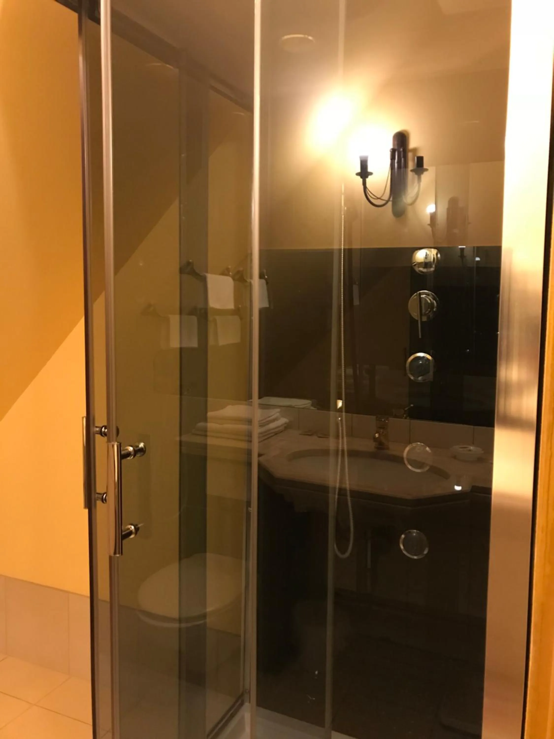 Shower in Hotel Podzamcze