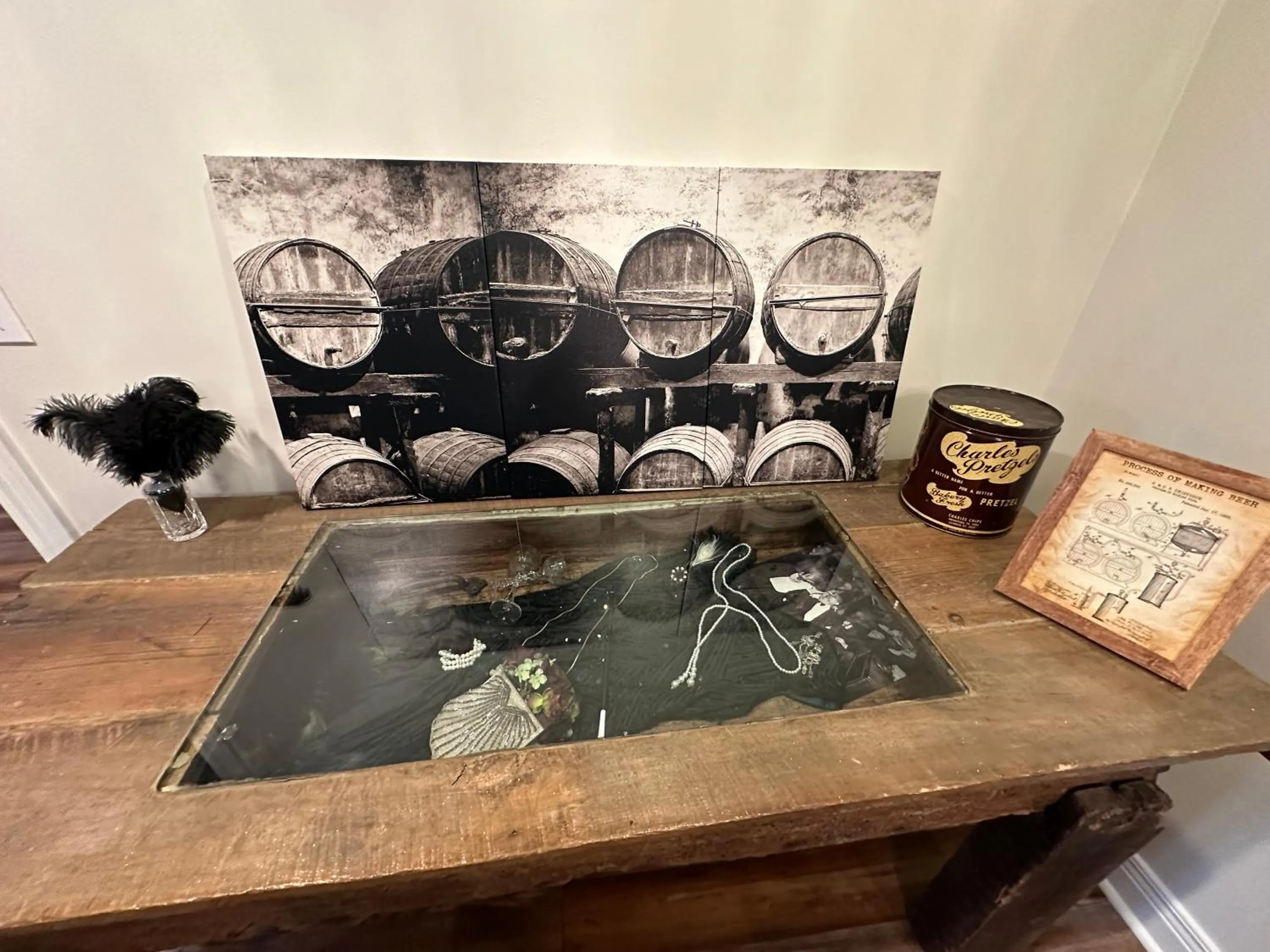 Decorative detail in Pillow and Paddock B&B