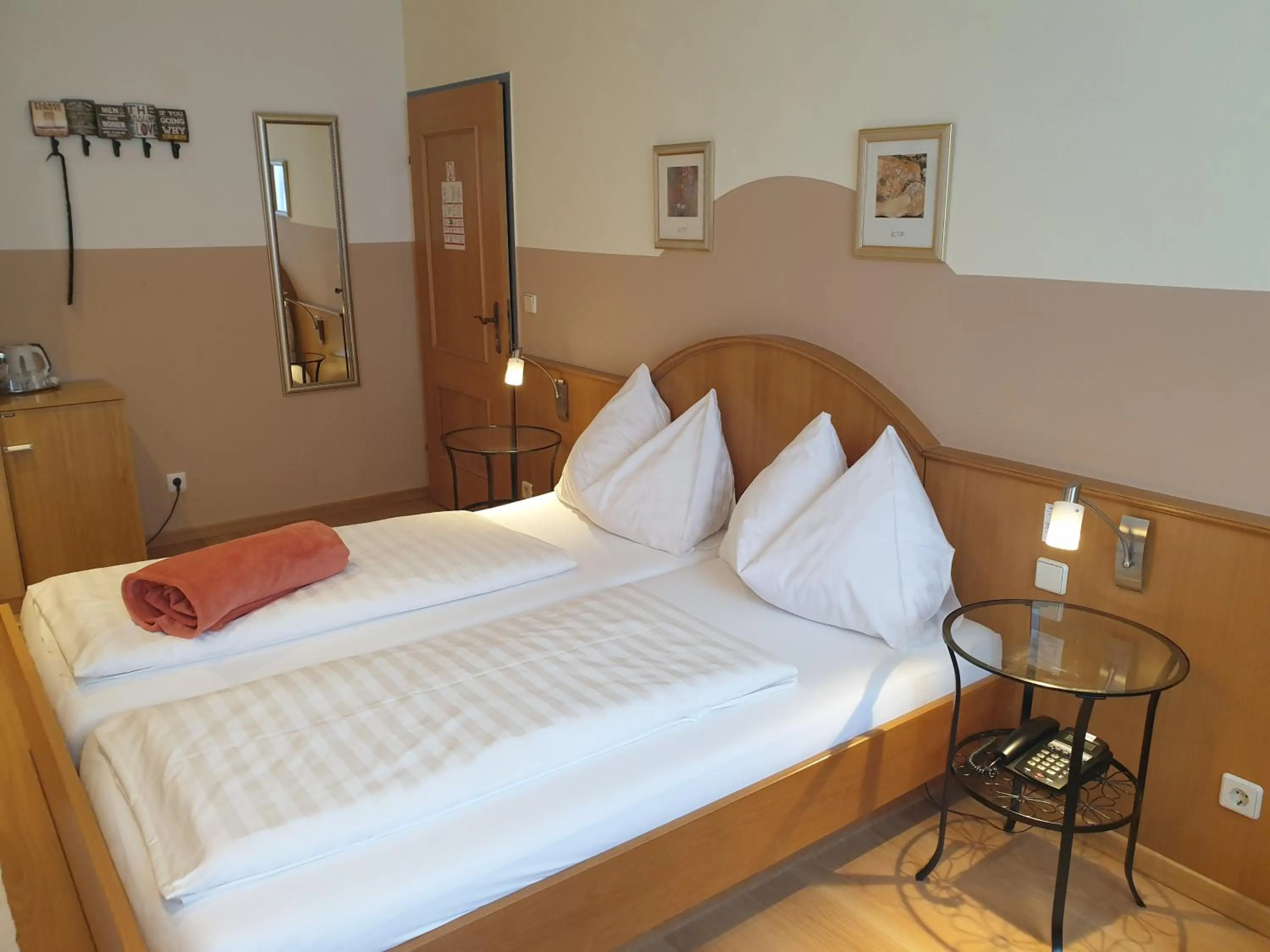 Bed in Hotel Pension Alte Mühle