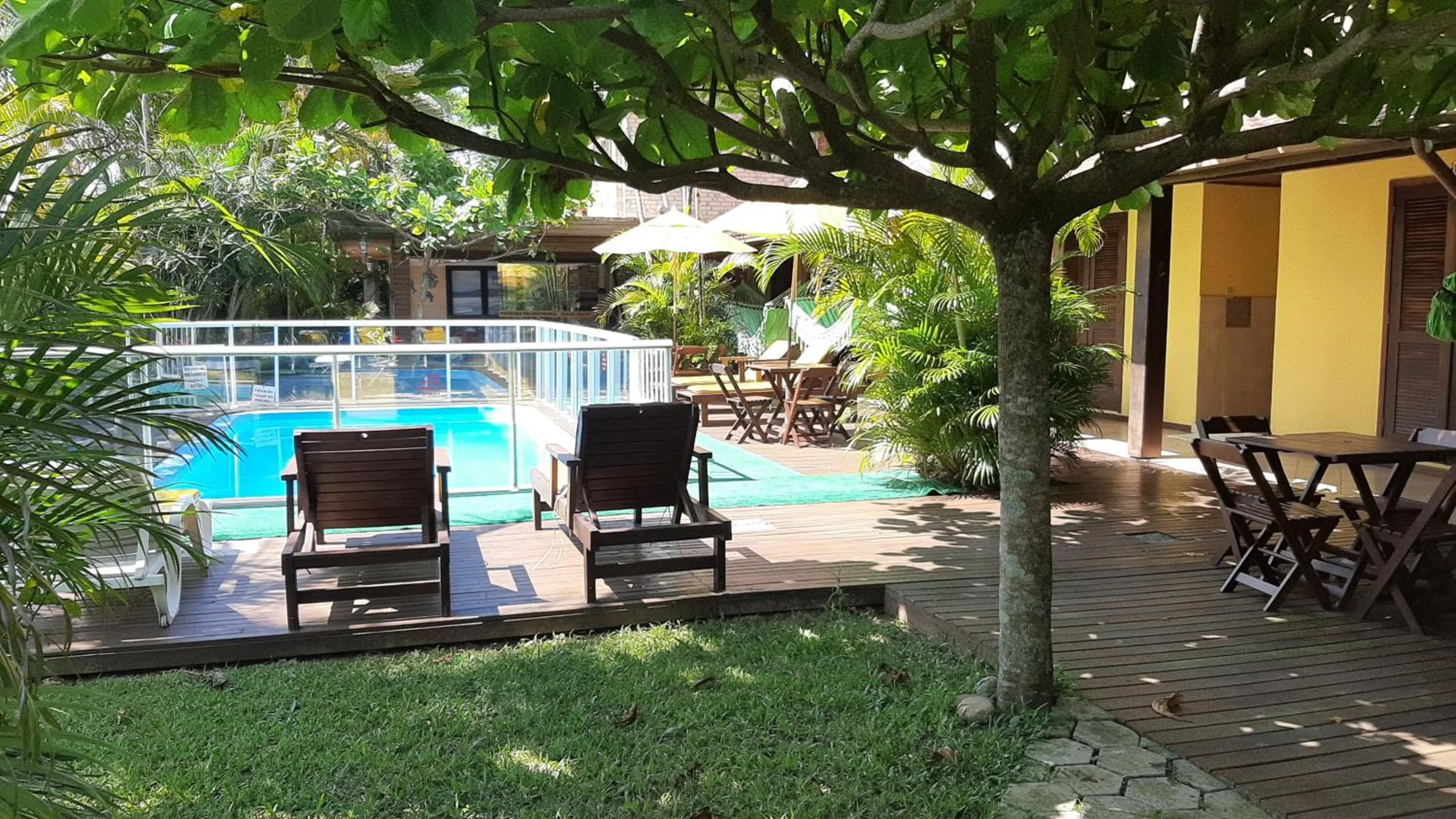 Swimming pool in Pousada Palhocinha Garopaba