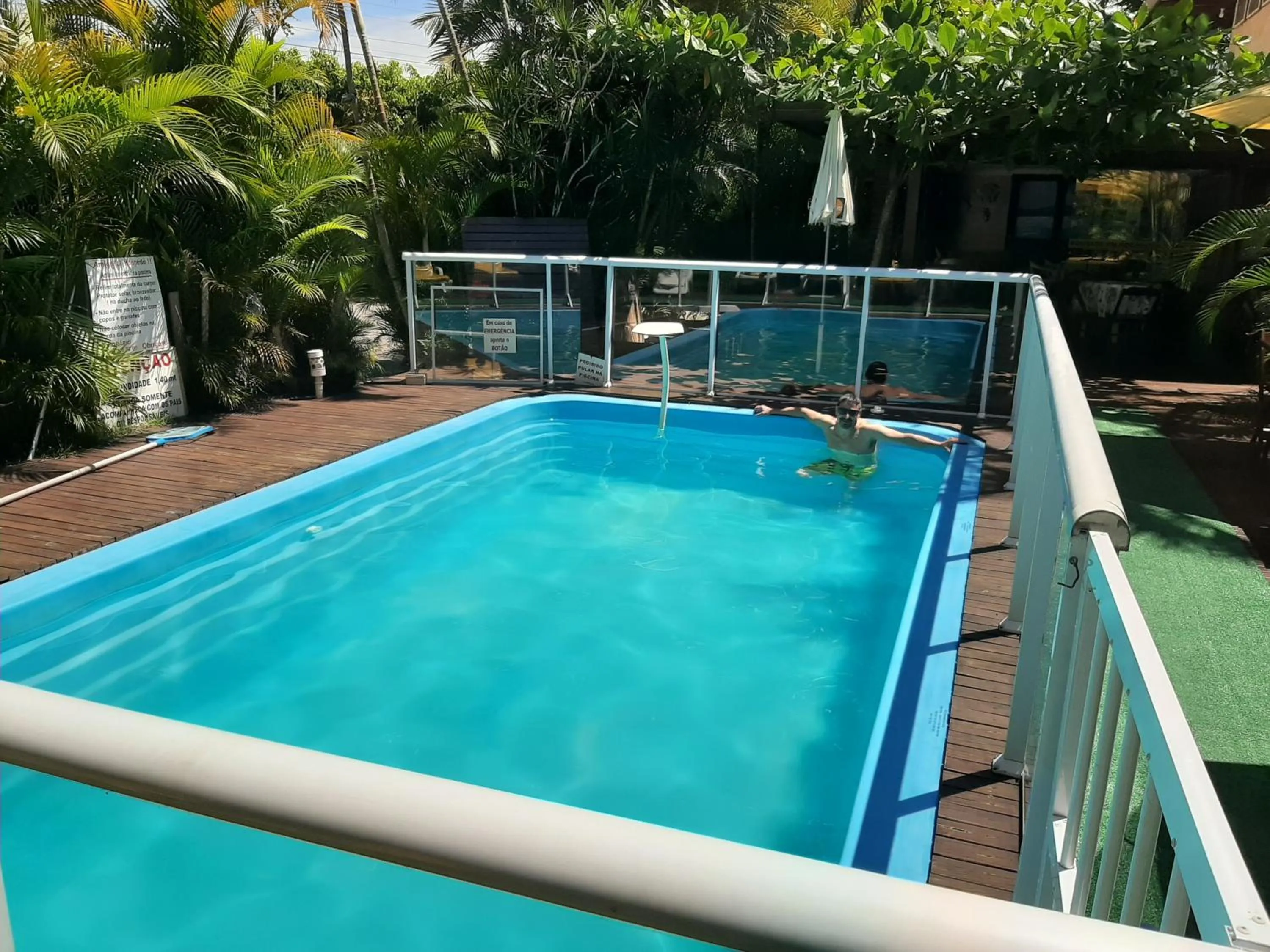 Swimming pool in Pousada Palhocinha Garopaba