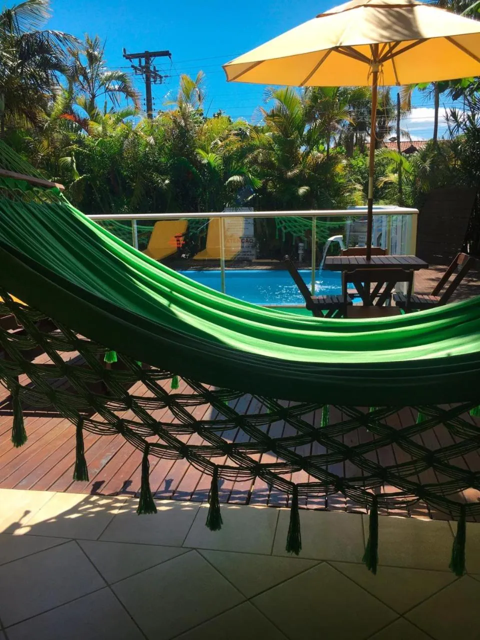 Swimming pool in Pousada Palhocinha Garopaba
