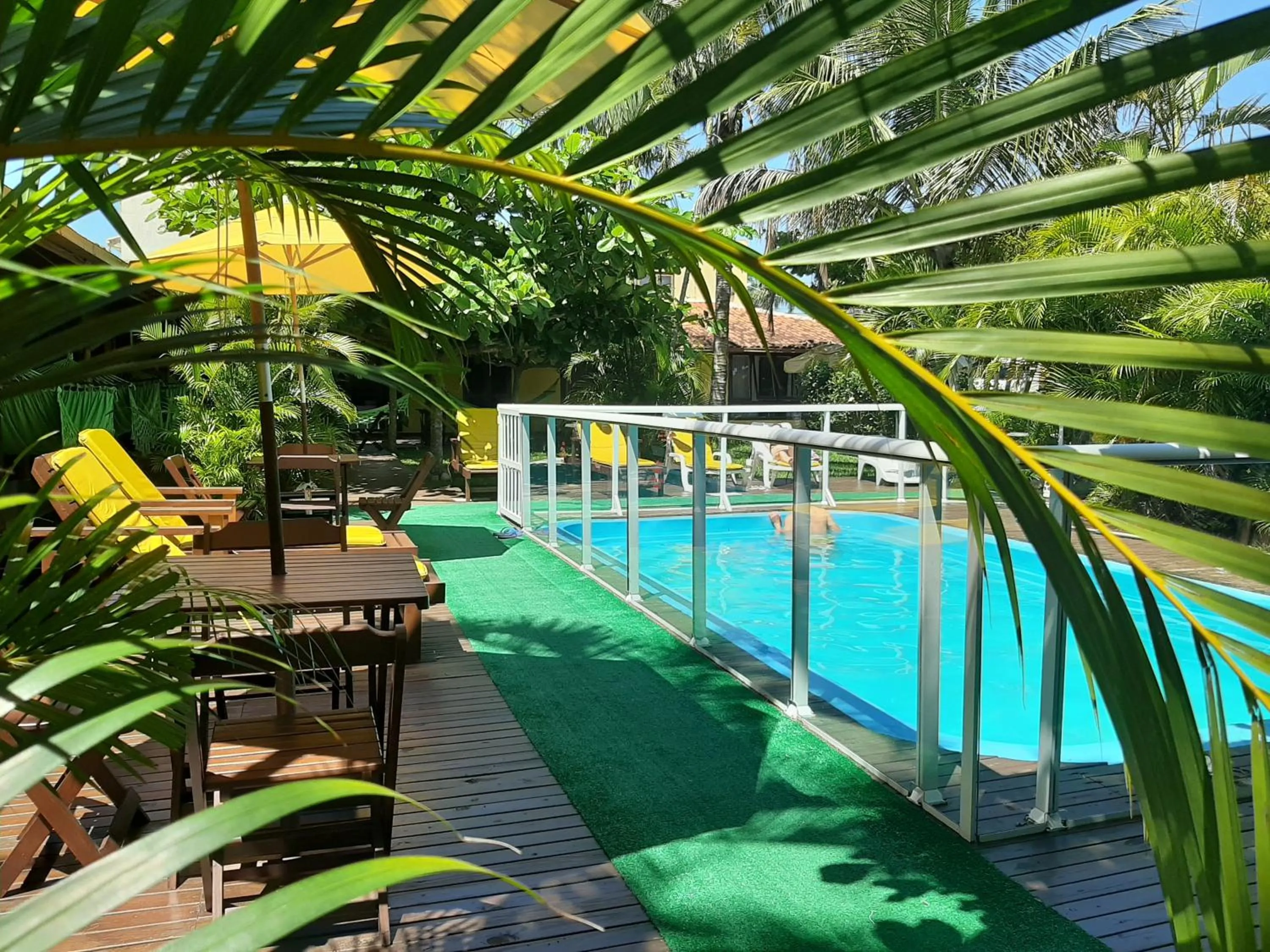 Swimming pool in Pousada Palhocinha Garopaba