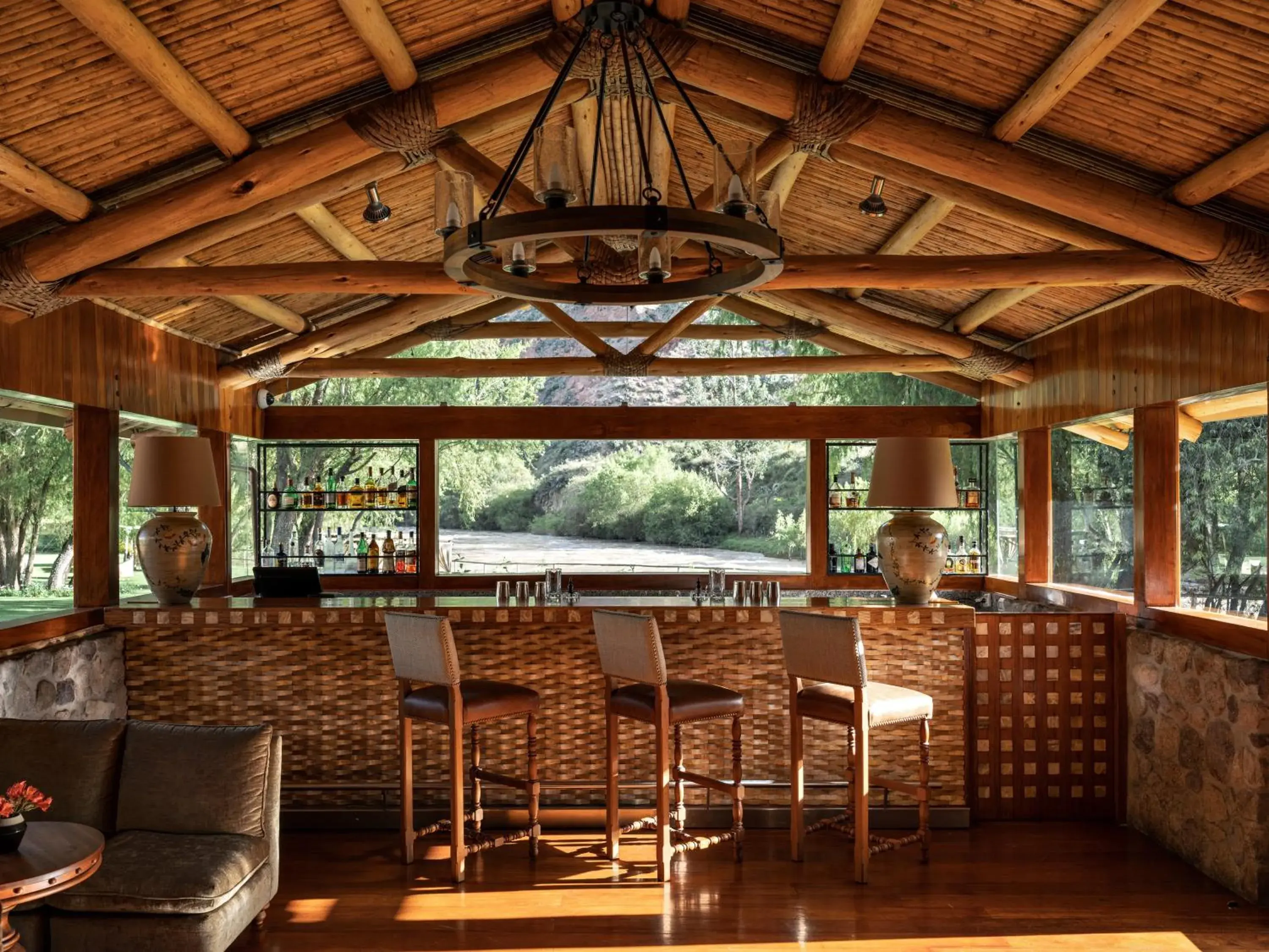 Lounge or bar in Rio Sagrado, A Belmond Hotel, Sacred Valley Lounge or bar in Rio Sagrado, A Belmond Hotel, Sacred Valley