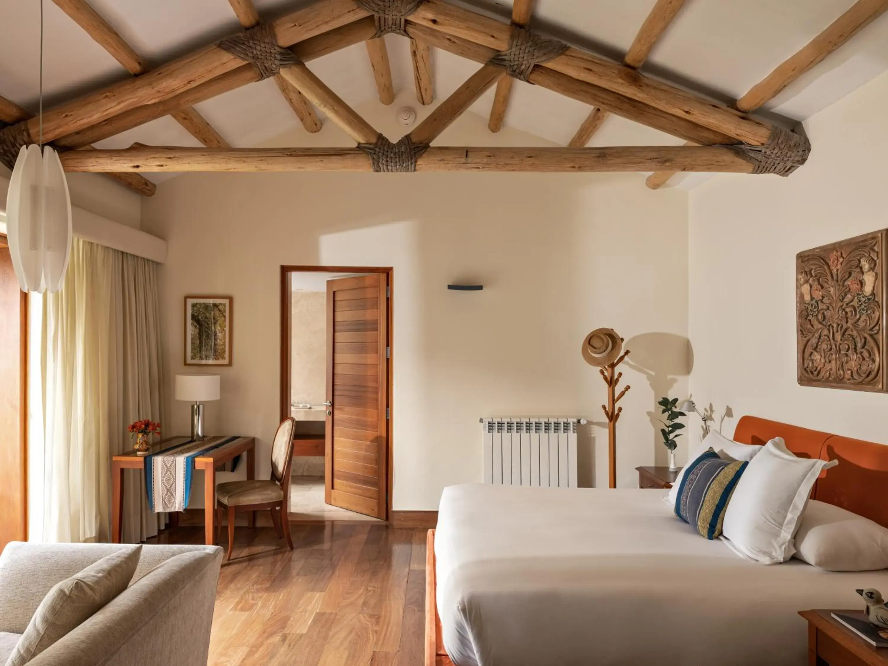 Bedroom, Bed in Rio Sagrado, A Belmond Hotel, Sacred Valley Bedroom, Bed in Rio Sagrado, A Belmond Hotel, Sacred Valley