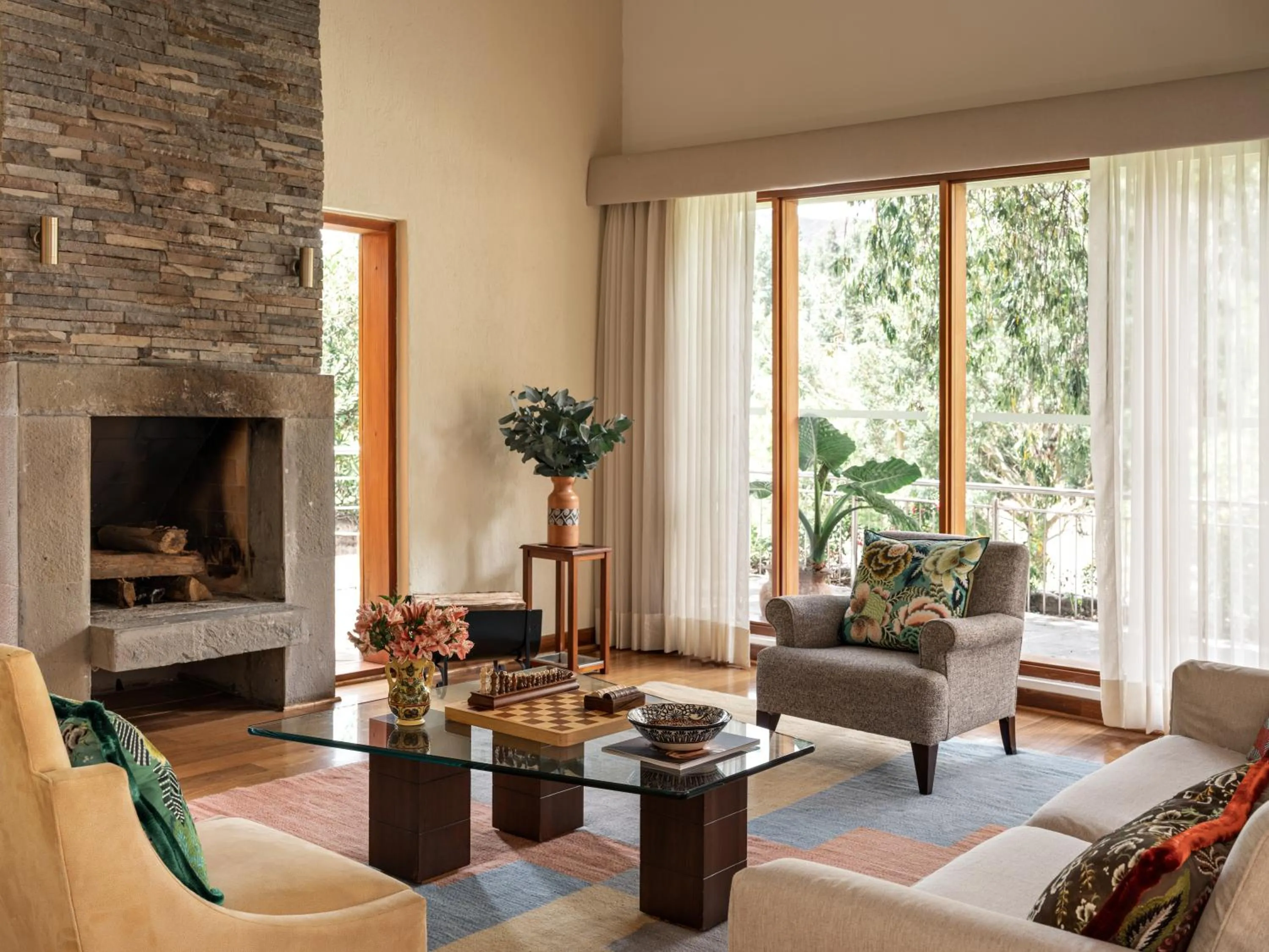 Living room in Rio Sagrado, A Belmond Hotel, Sacred Valley