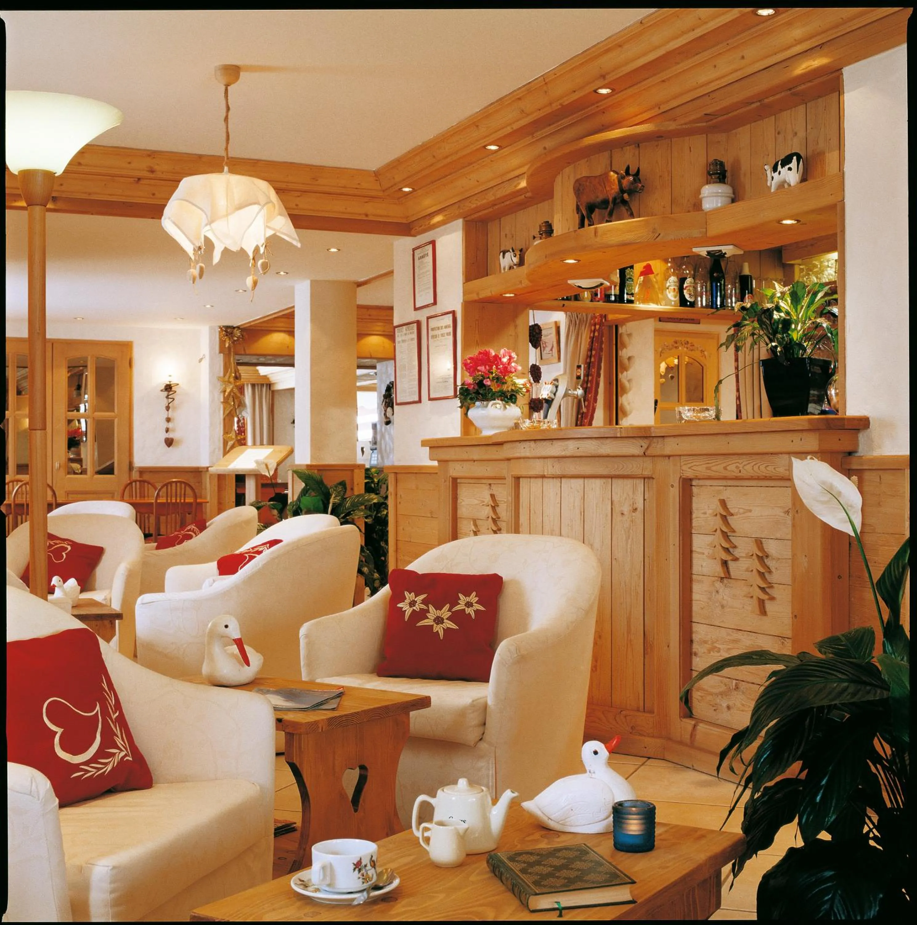 Lobby or reception in Hotel les Sapins