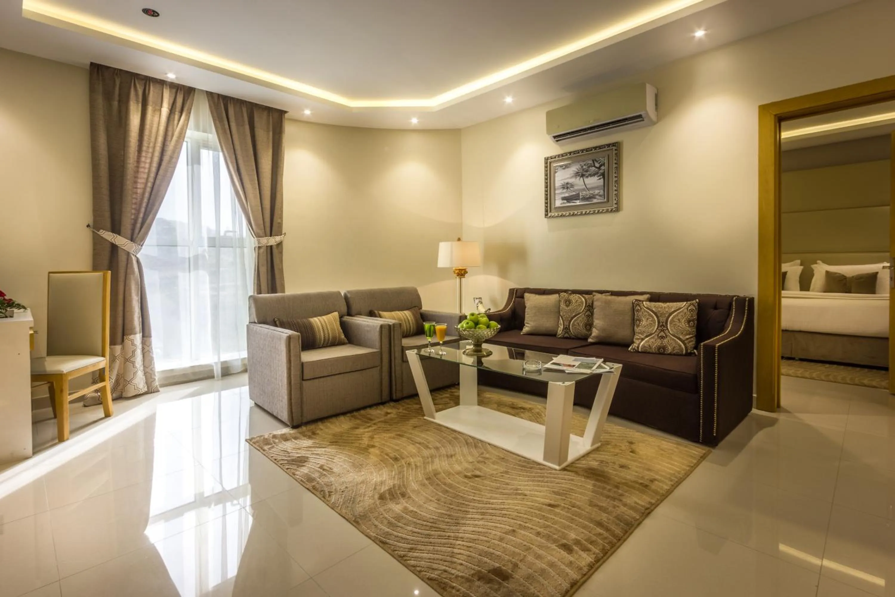 Living room, Bed in AL Muhaidb Residence Abha