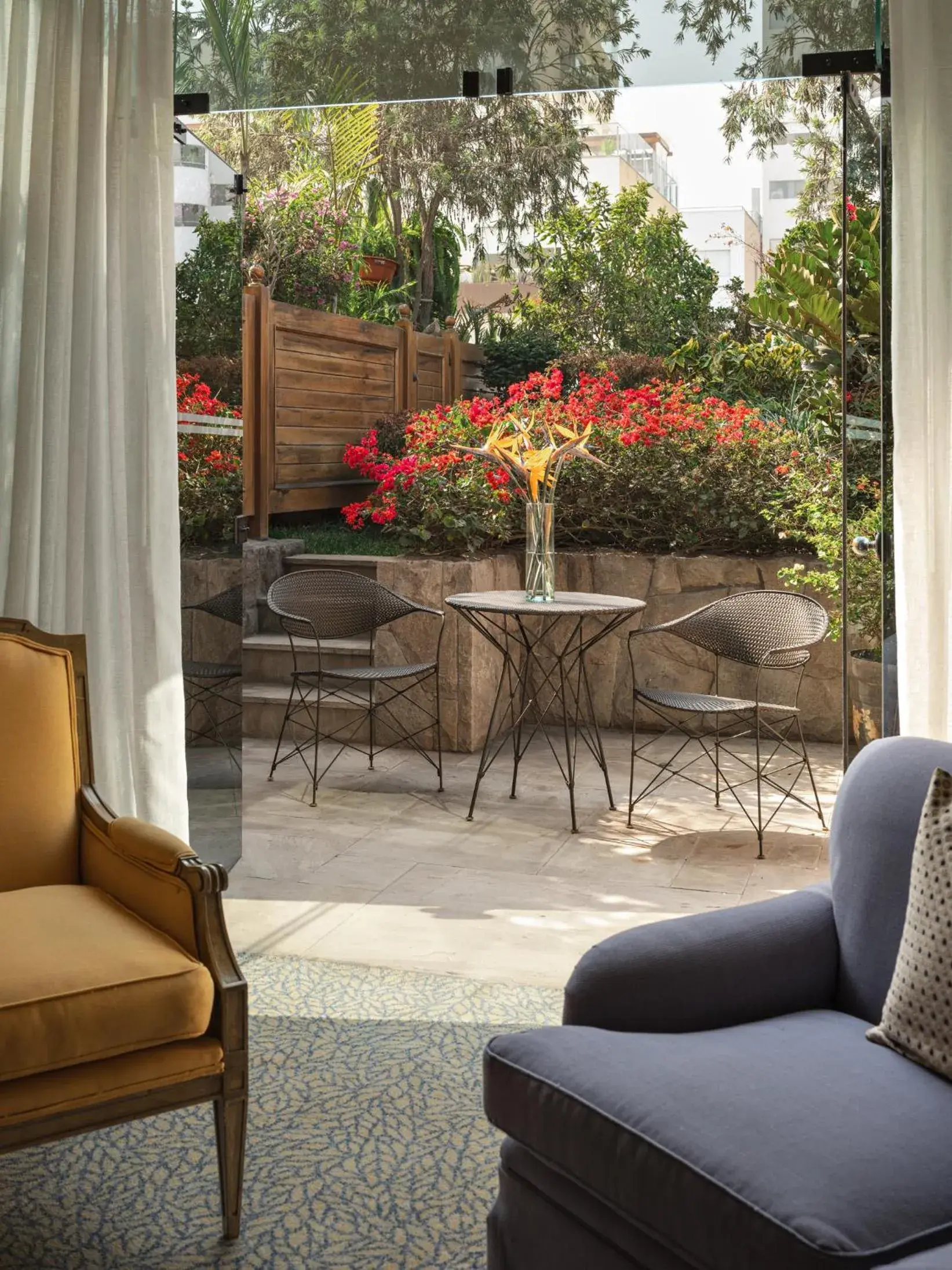 Garden view in Miraflores Park, A Belmond Hotel, Lima Garden view in Miraflores Park, A Belmond Hotel, Lima