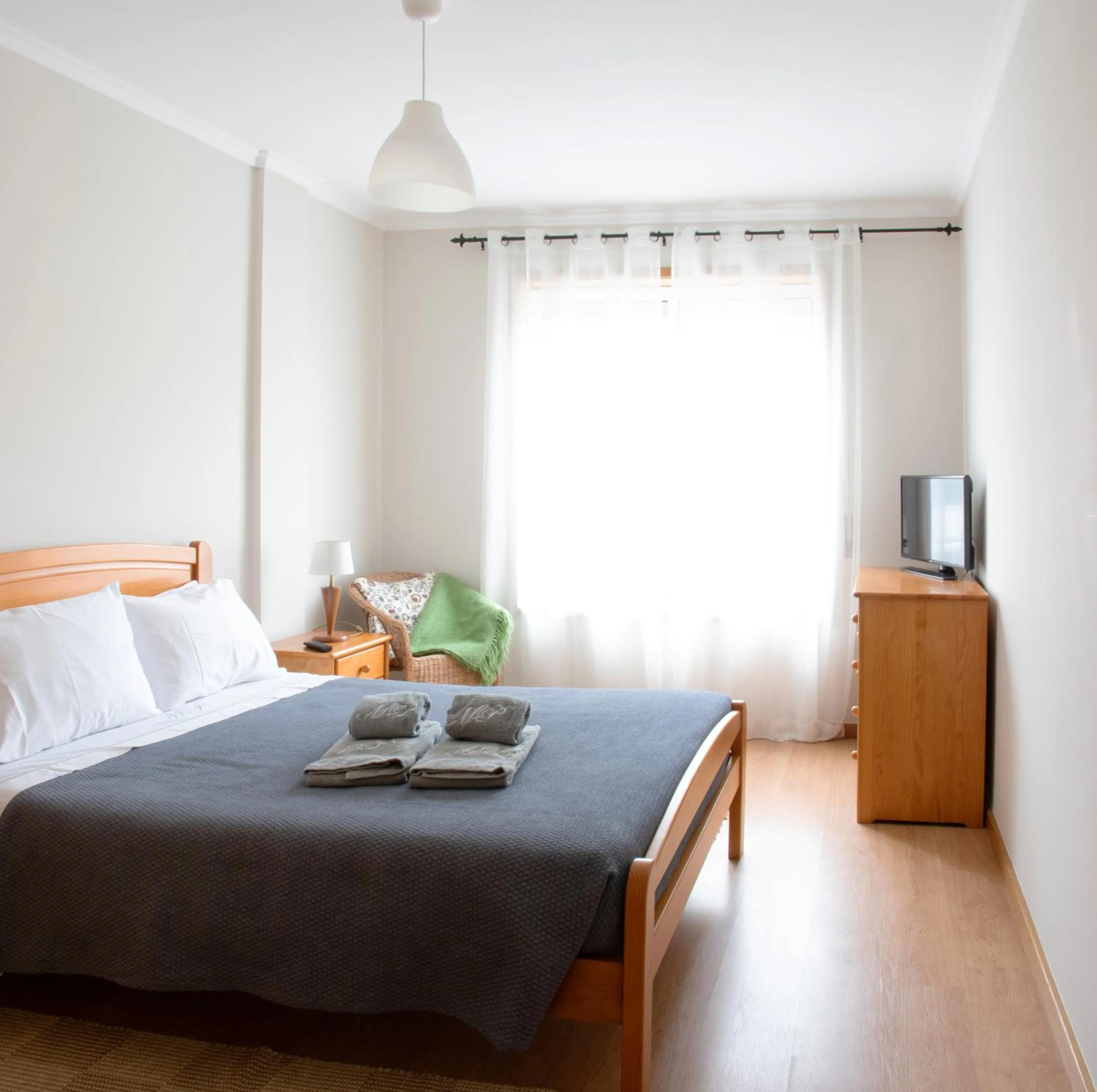 Bedroom, Bed in Madalena Beach Apartment by MP