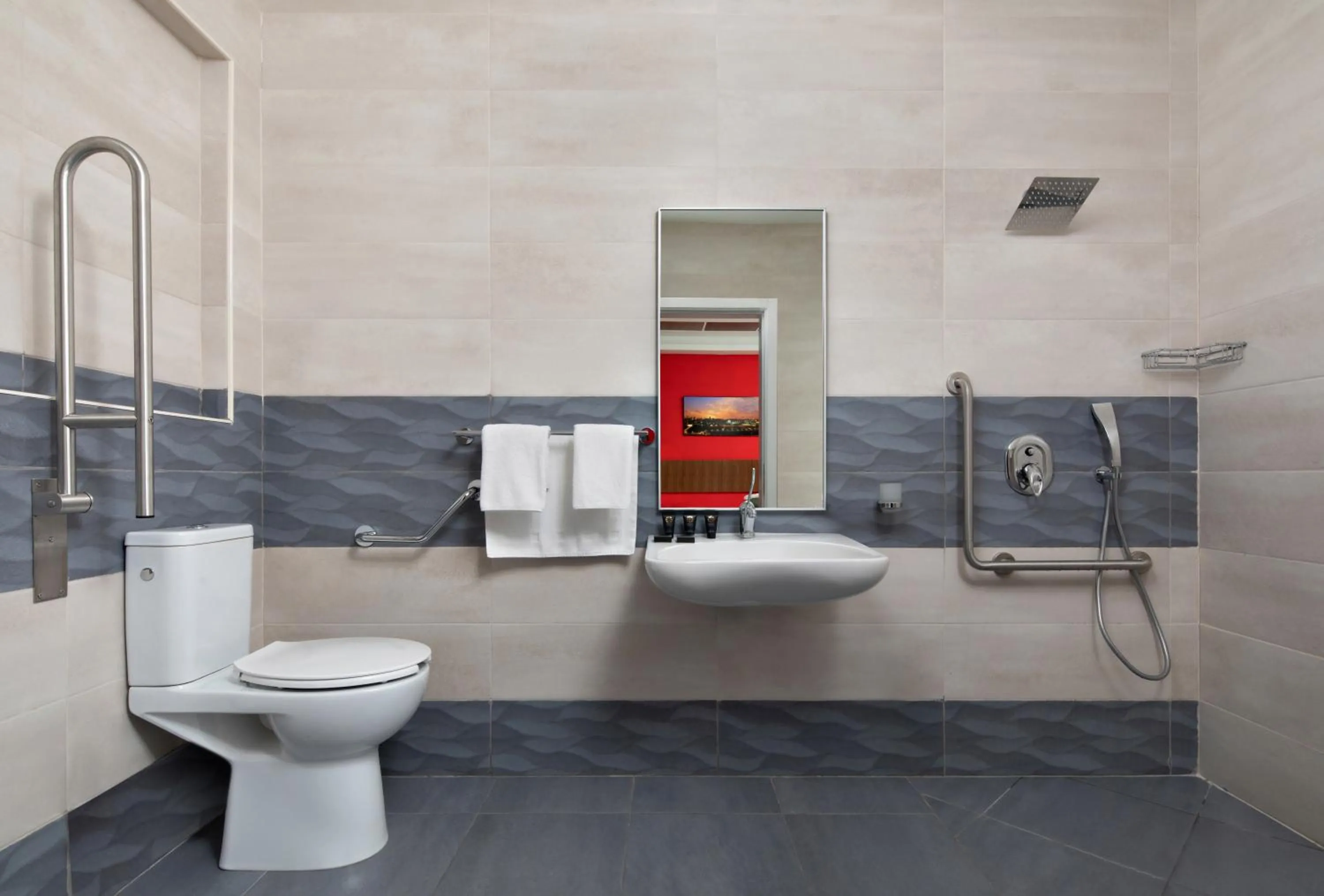 Shower in Legacy Hotel