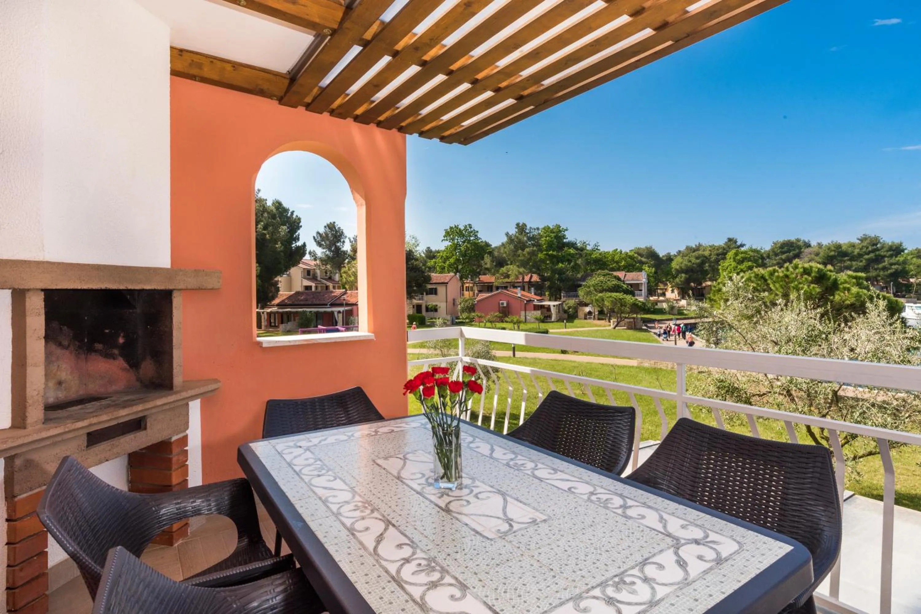 Balcony/Terrace in Apartments Amfora Plava Laguna