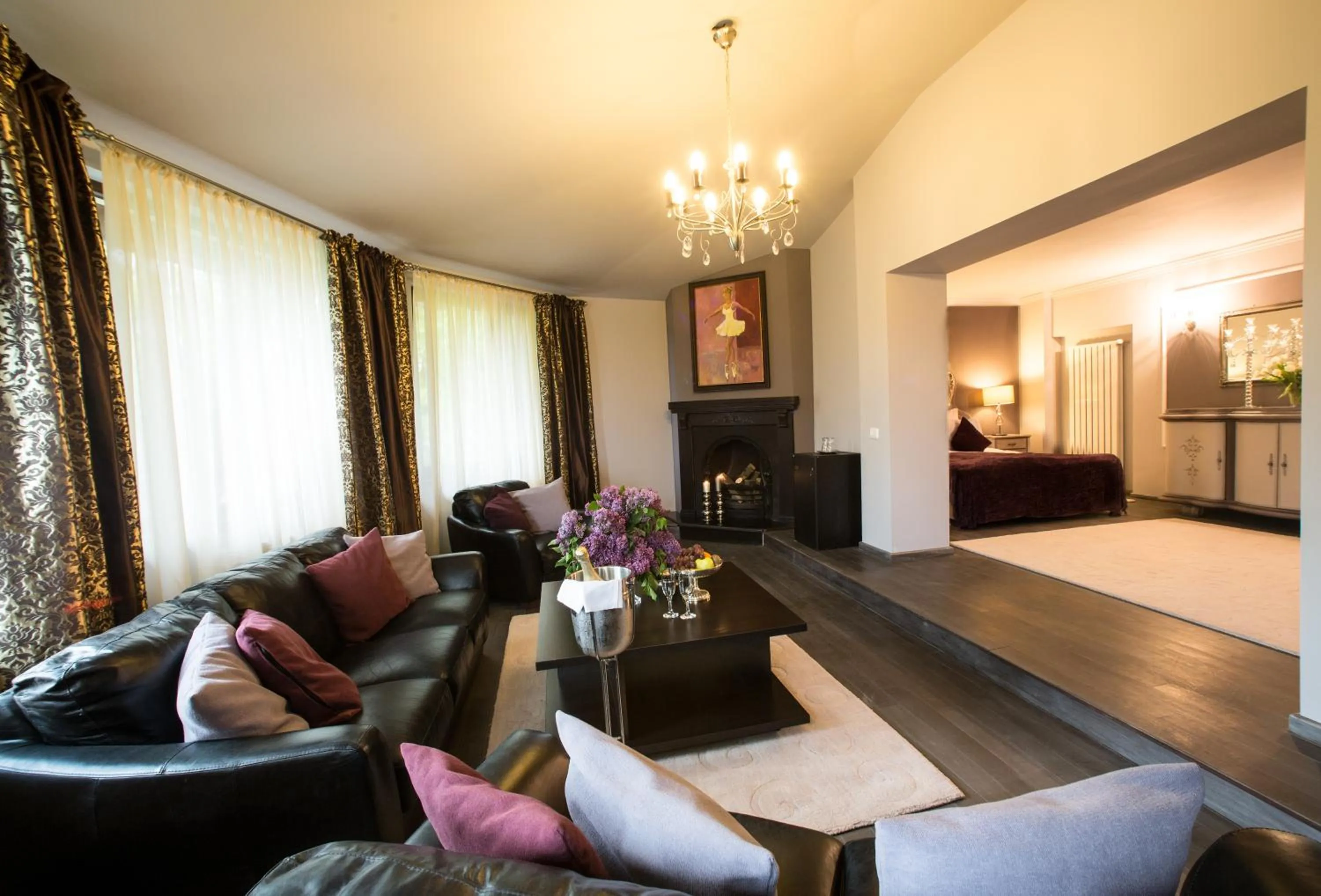 Seating area in Motel Cincis