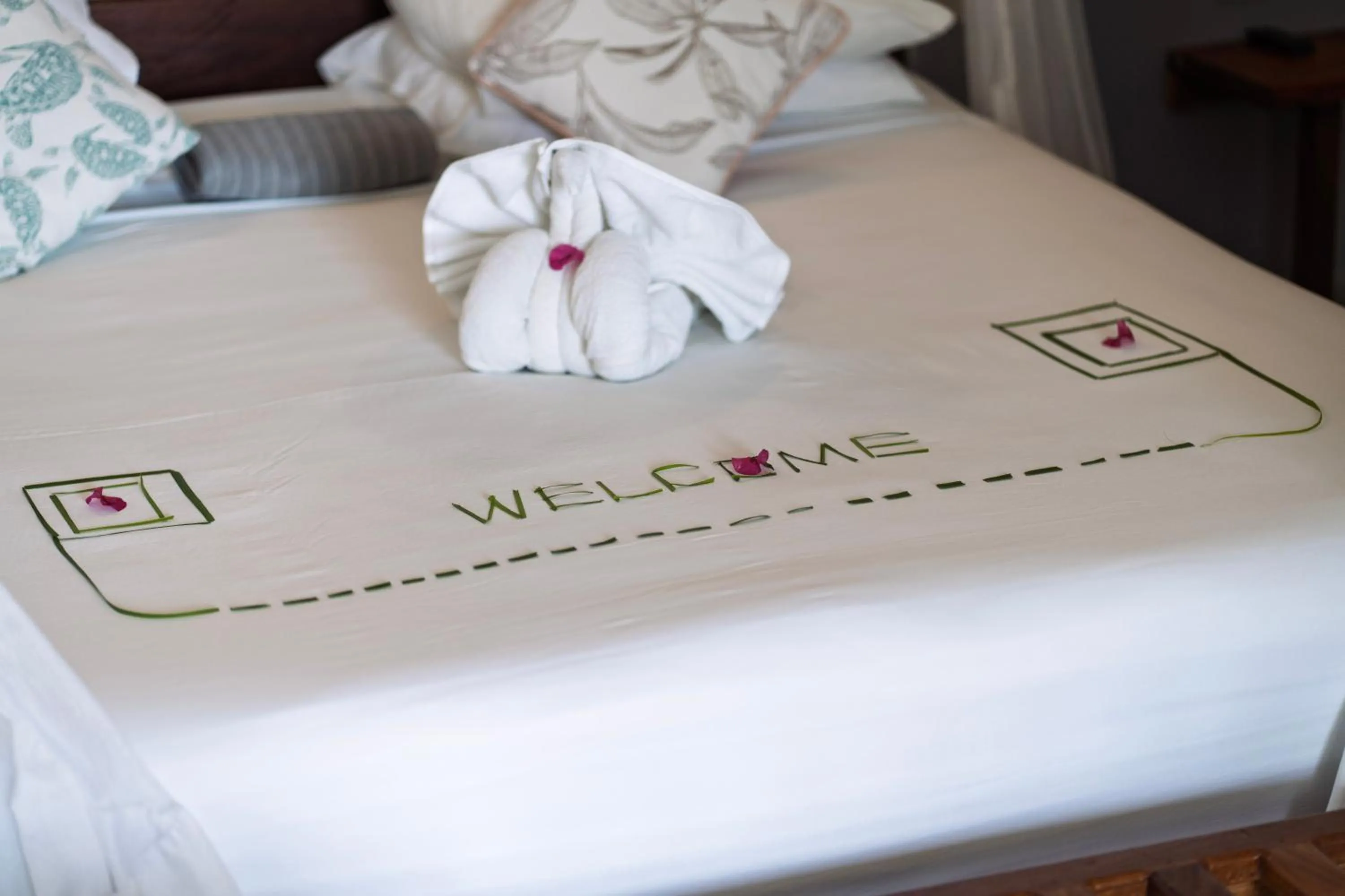 Decorative detail, Bed in Savera Beach Houses