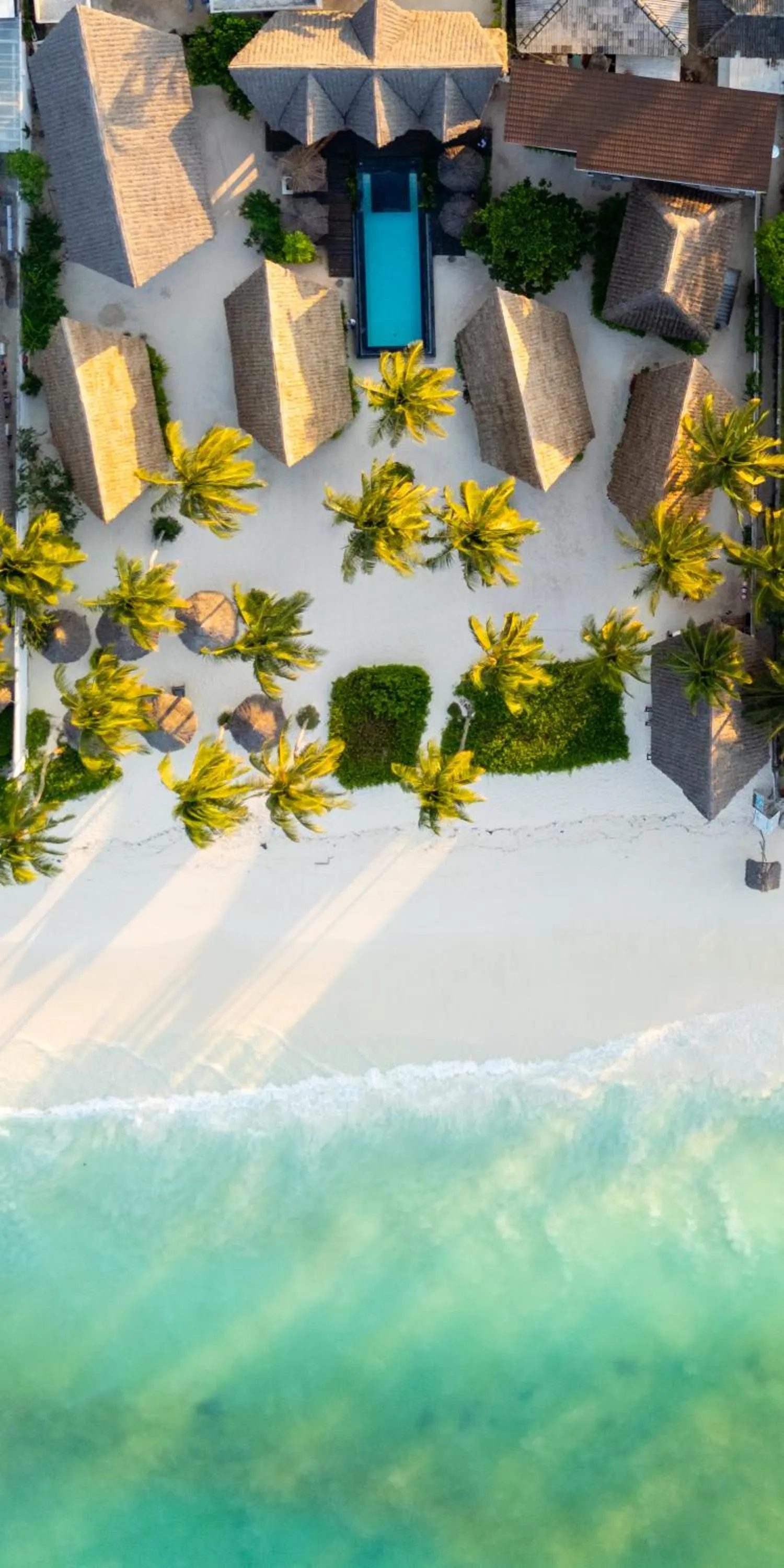 Bird's eye view in Savera Beach Houses