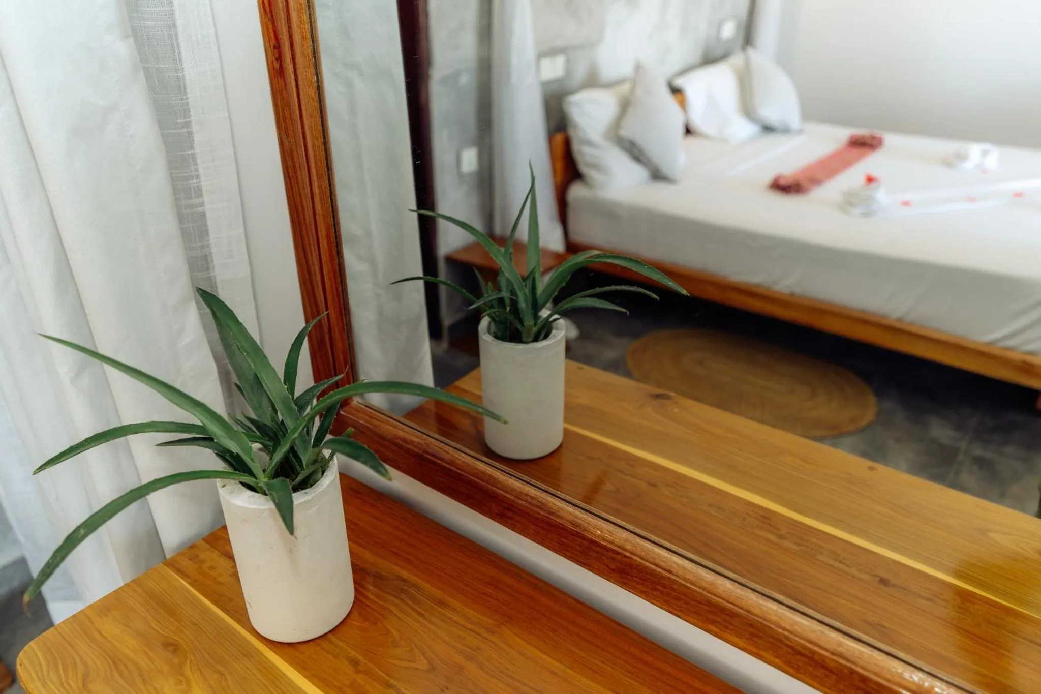 Decorative detail, Bed in Savera Beach Houses