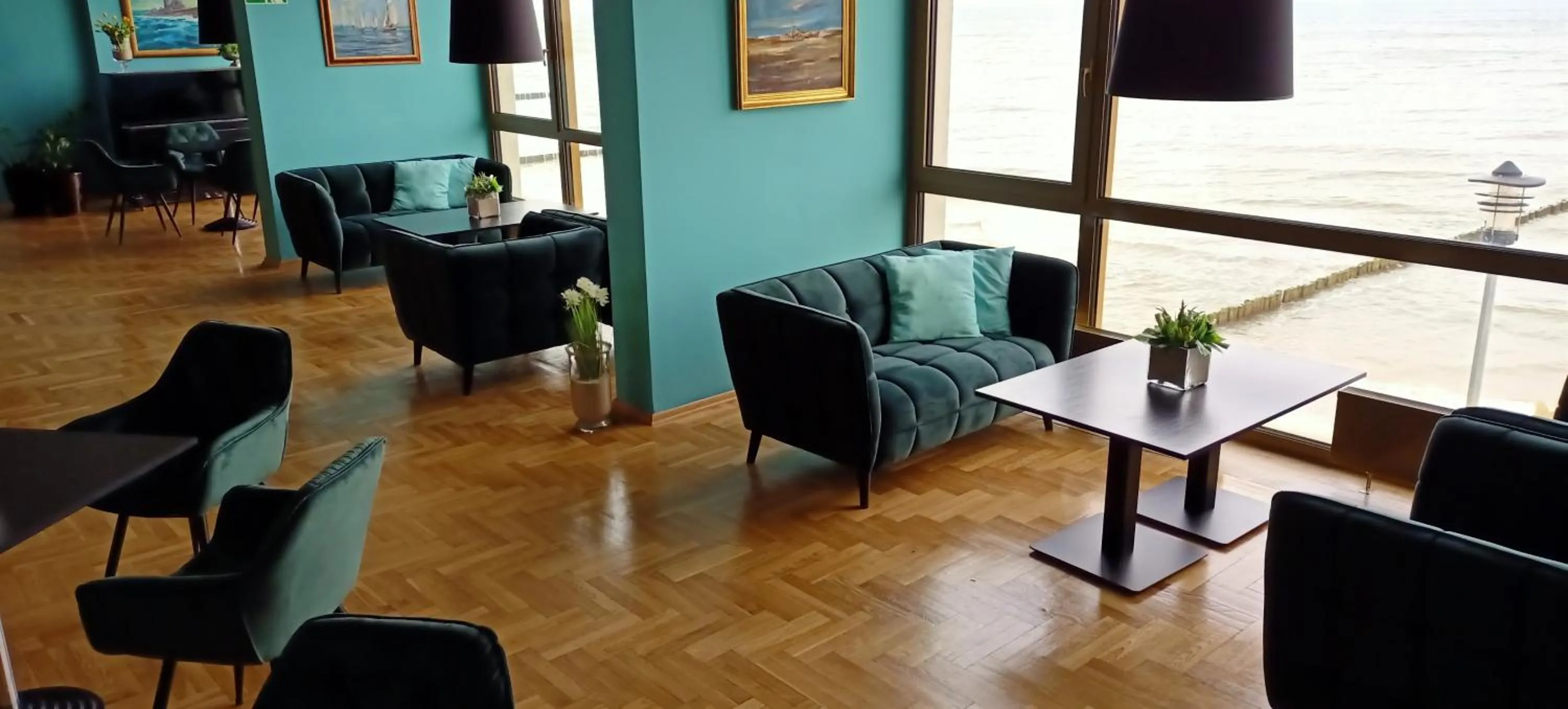 Seating area in Hotel Wodnik Twój Hotel z widokiem na morze