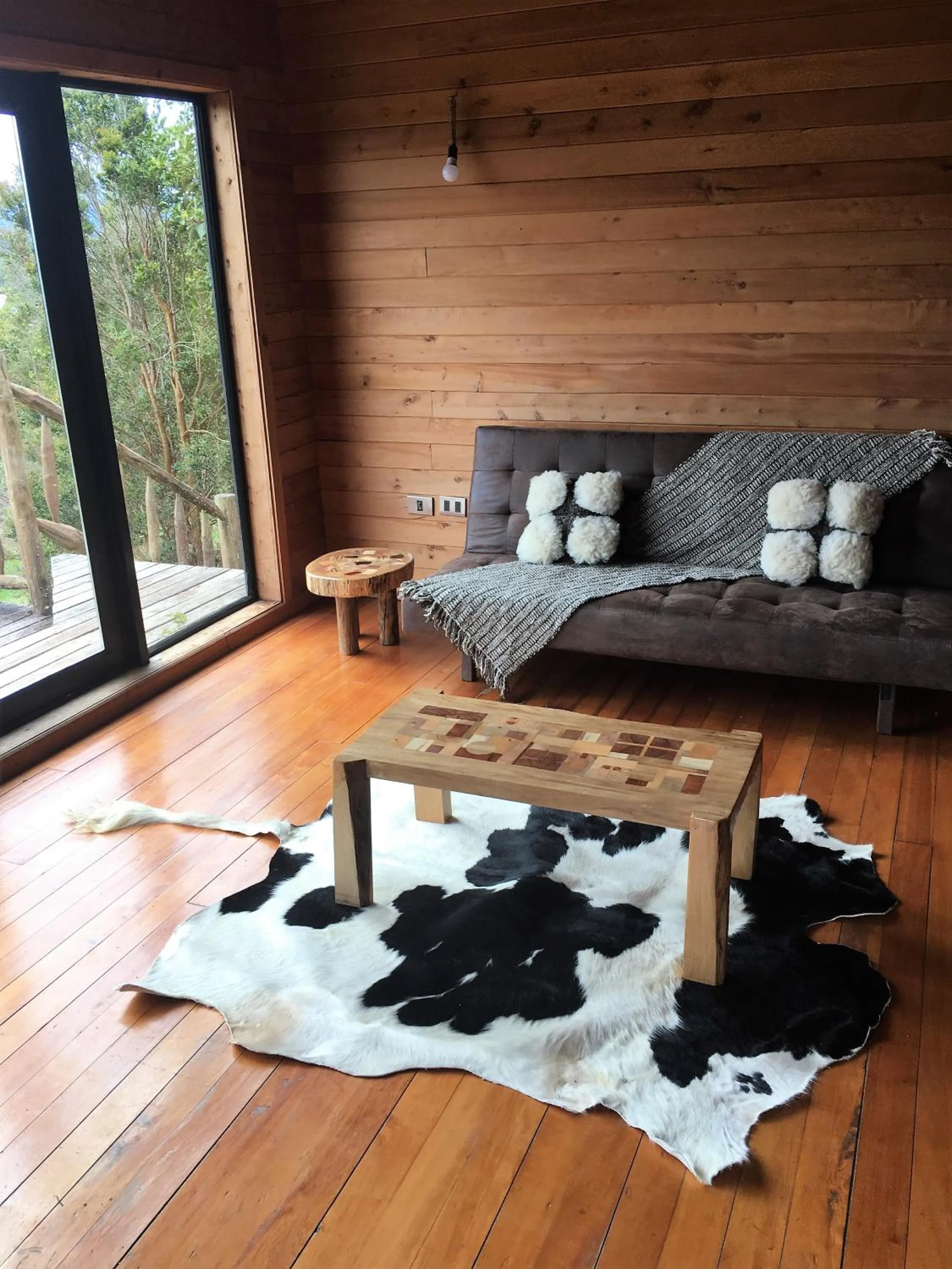 Living room in Kiyen Rupu Huillinco Chiloé