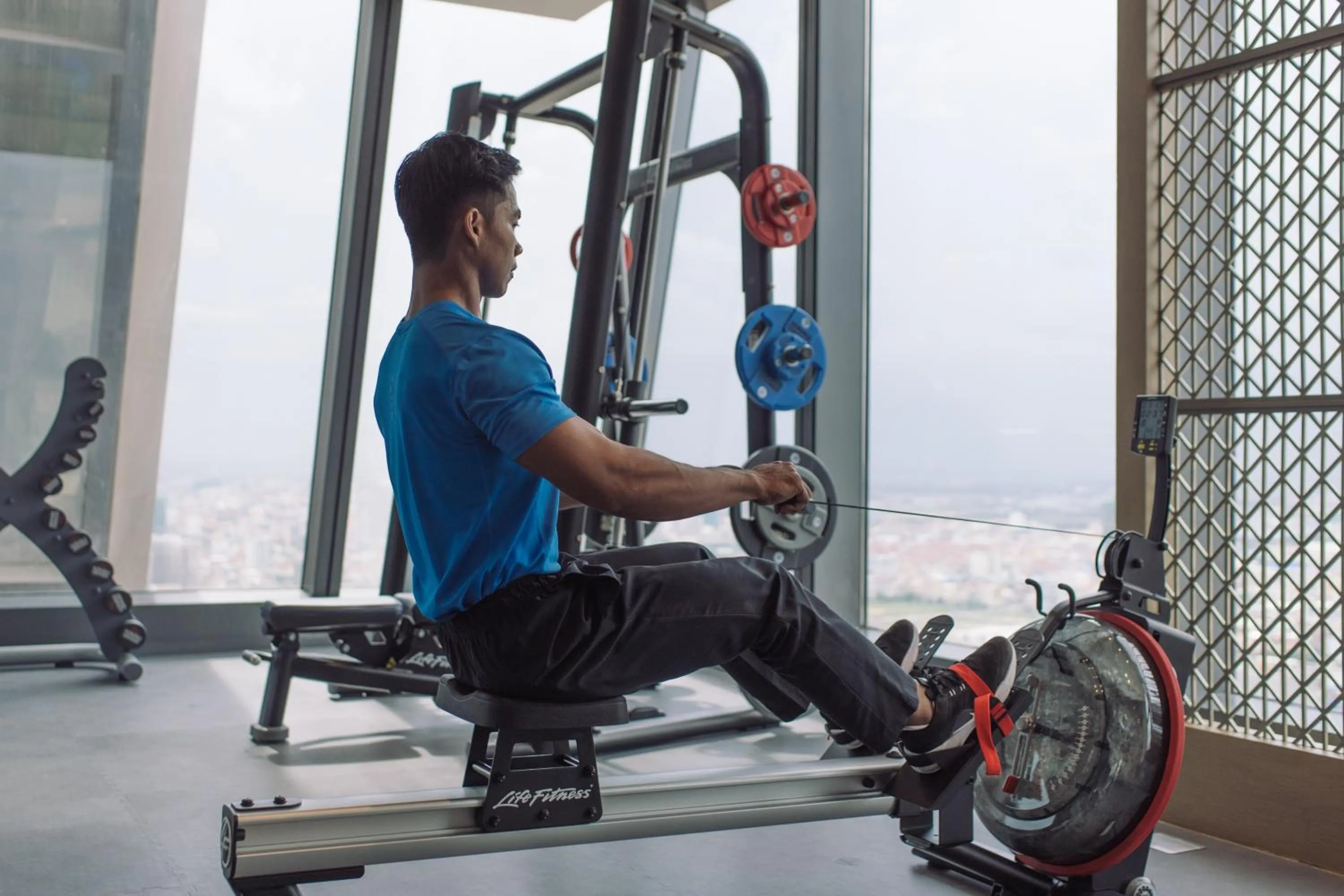 Fitness centre/facilities in Rosewood Phnom Penh