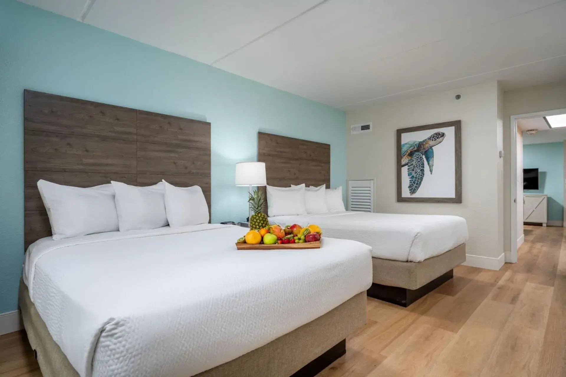 Bed in Princess Royale Oceanfront Resort Bed in Princess Royale Oceanfront Resort