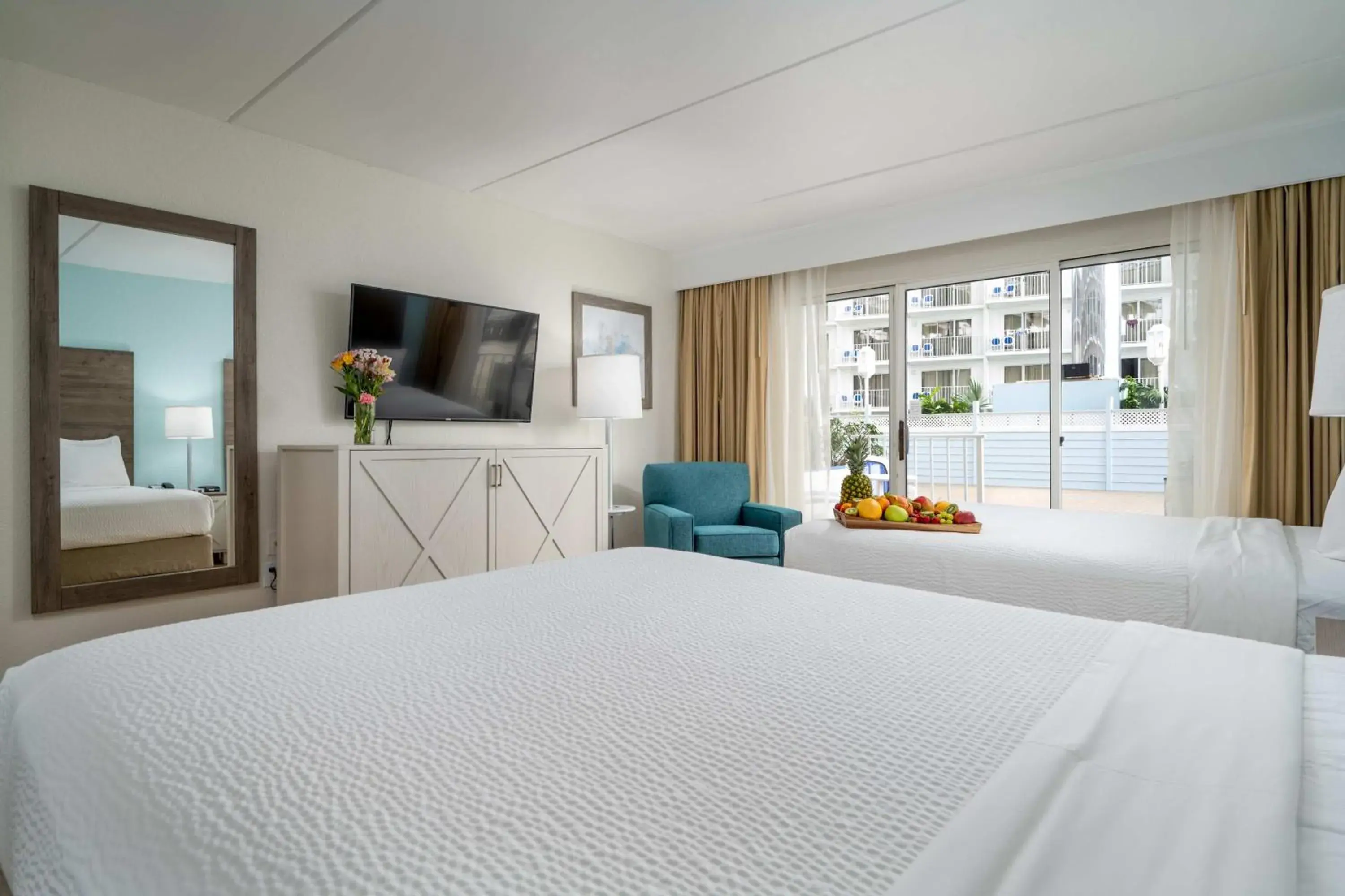 Bed in Princess Royale Oceanfront Resort Bed in Princess Royale Oceanfront Resort