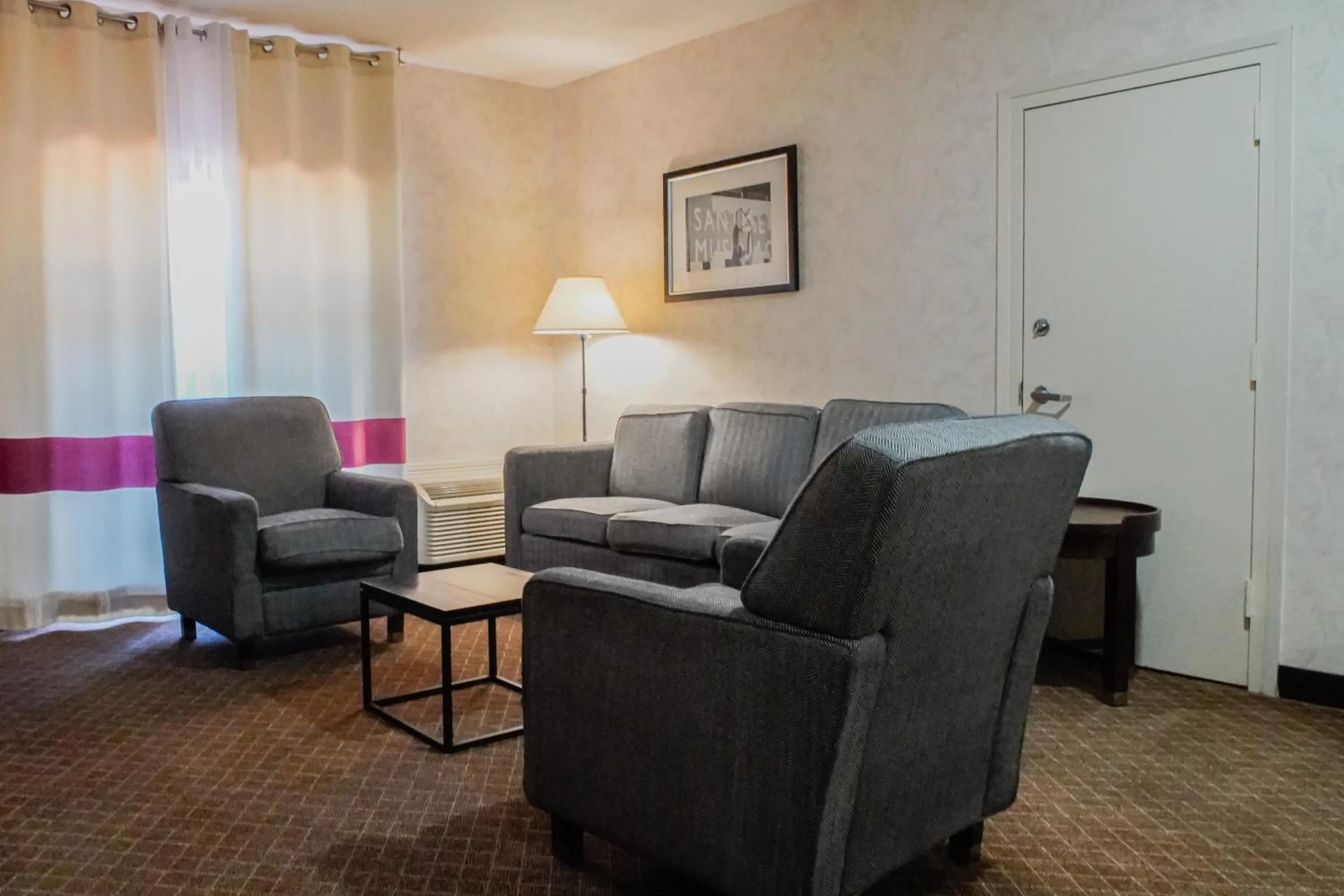 Living room in La Hacienda San Jose Silicon Valley