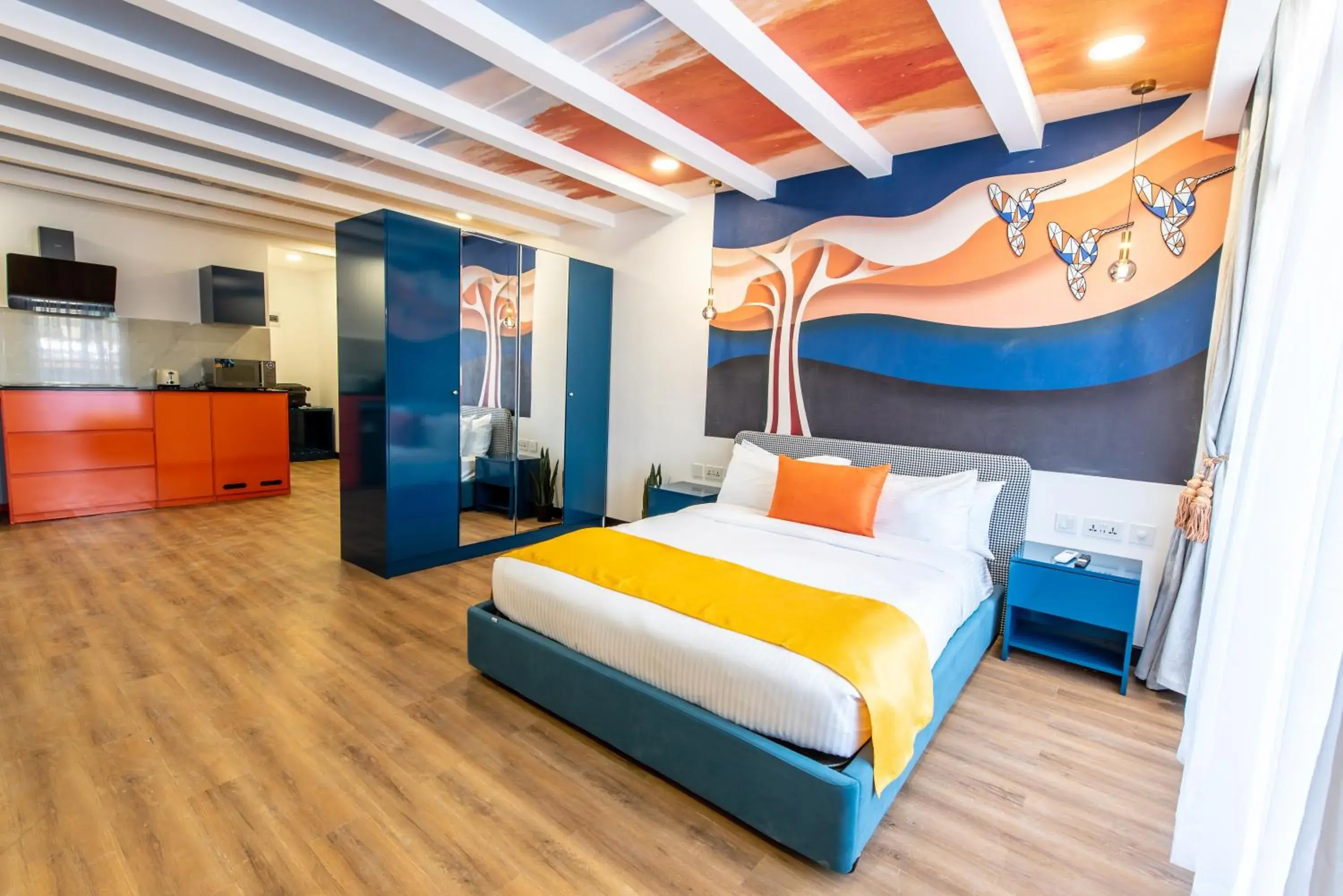 TV and multimedia, Bed in Kingfisher Nest Hotel Suites- Westlands, Near Sarit Center TV and multimedia, Bed in Kingfisher Nest Hotel Suites- Westlands, Near Sarit Center