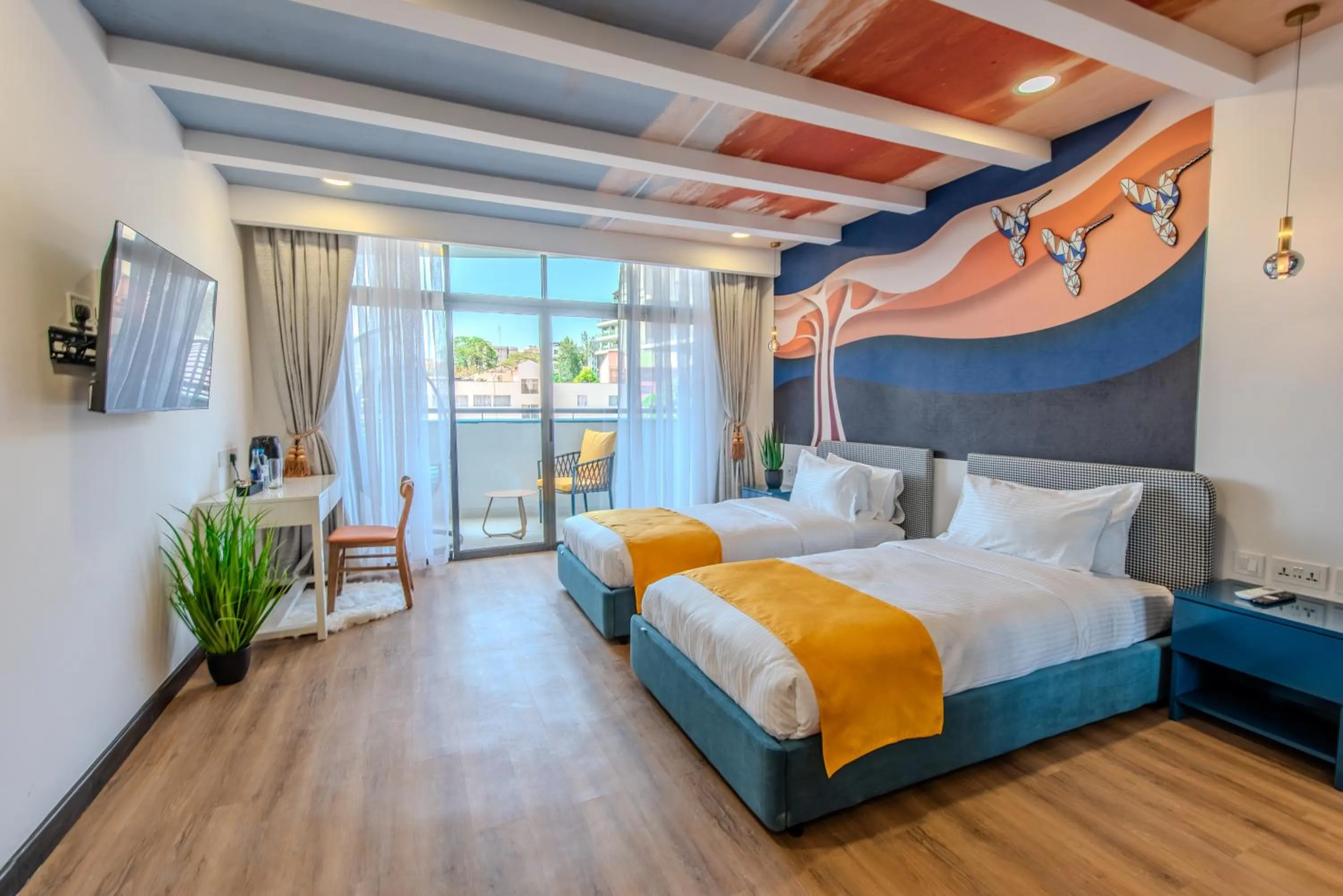 Bed in Kingfisher Nest Hotel Suites- Westlands, Near Sarit Center