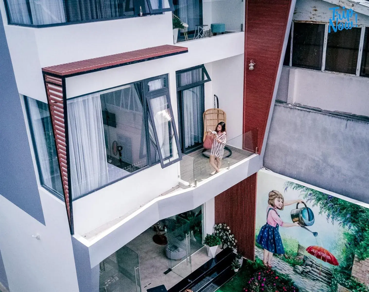 Quiet street view in Dalat Memory Inn Quiet street view in Dalat Memory Inn