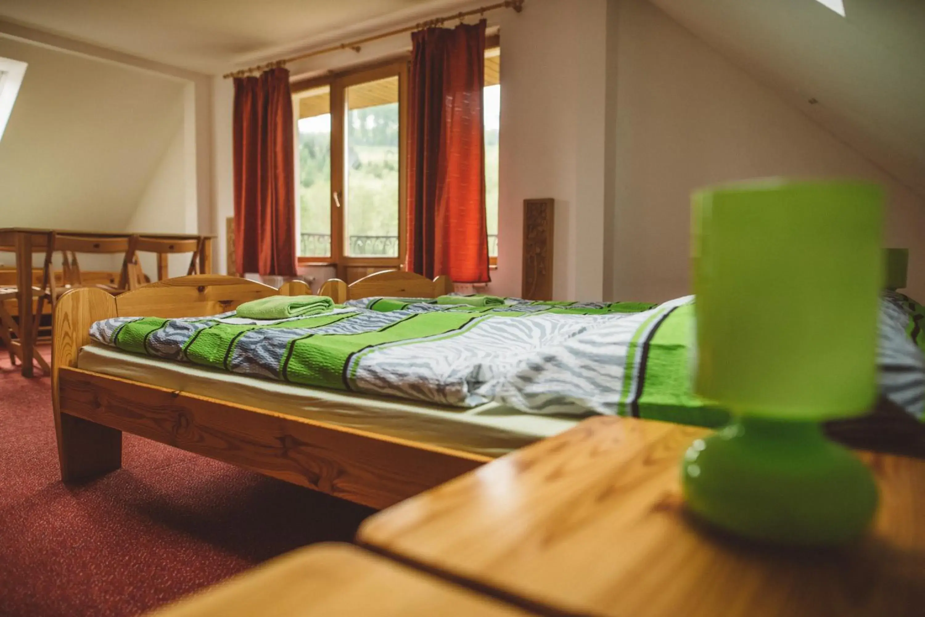 Quadruple Room with Garden View - single occupancy in Penzion U Černého Potoka Quadruple Room with Garden View - single occupancy in Penzion U Černého Potoka