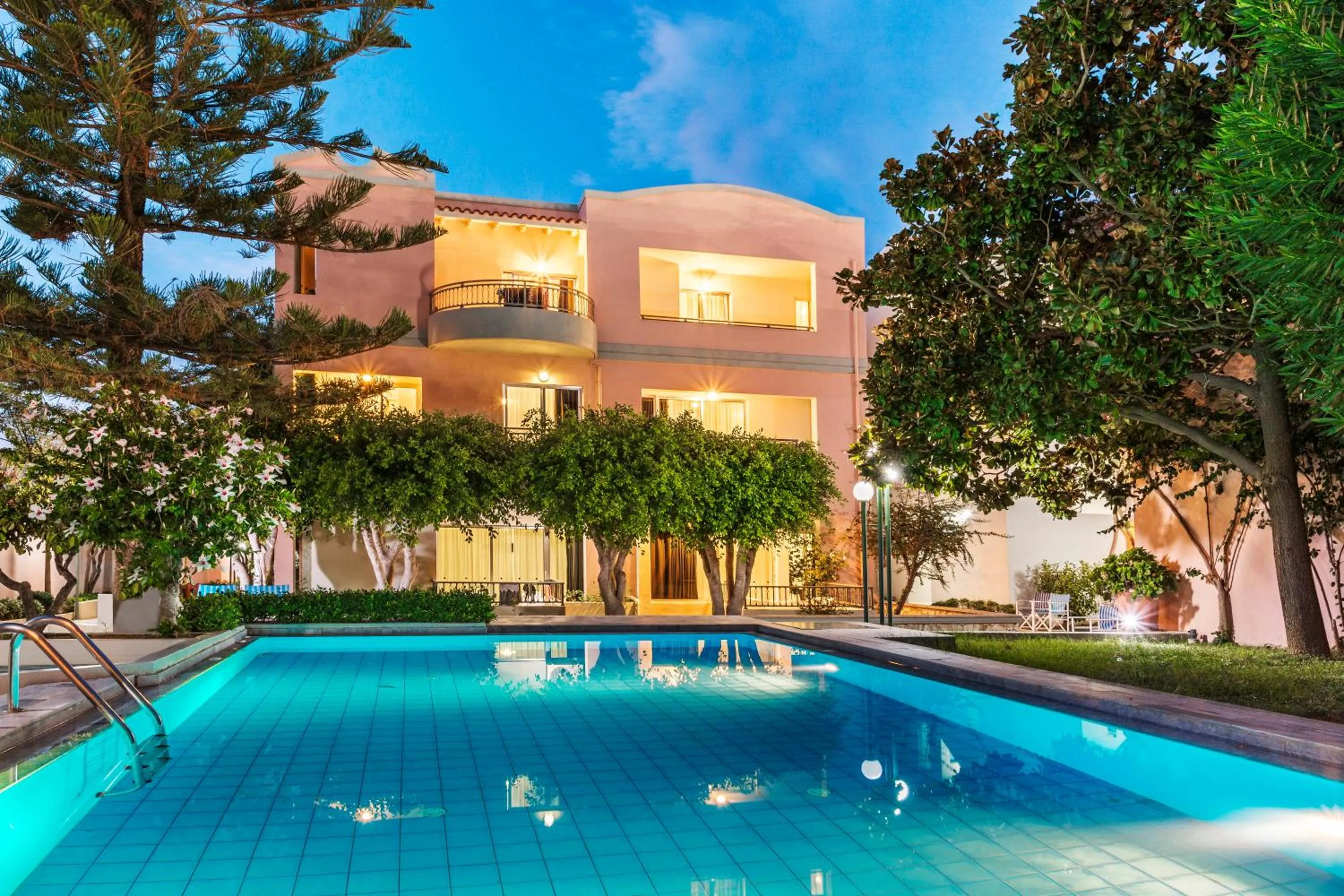 Property building in Lotus Hotel Apartments