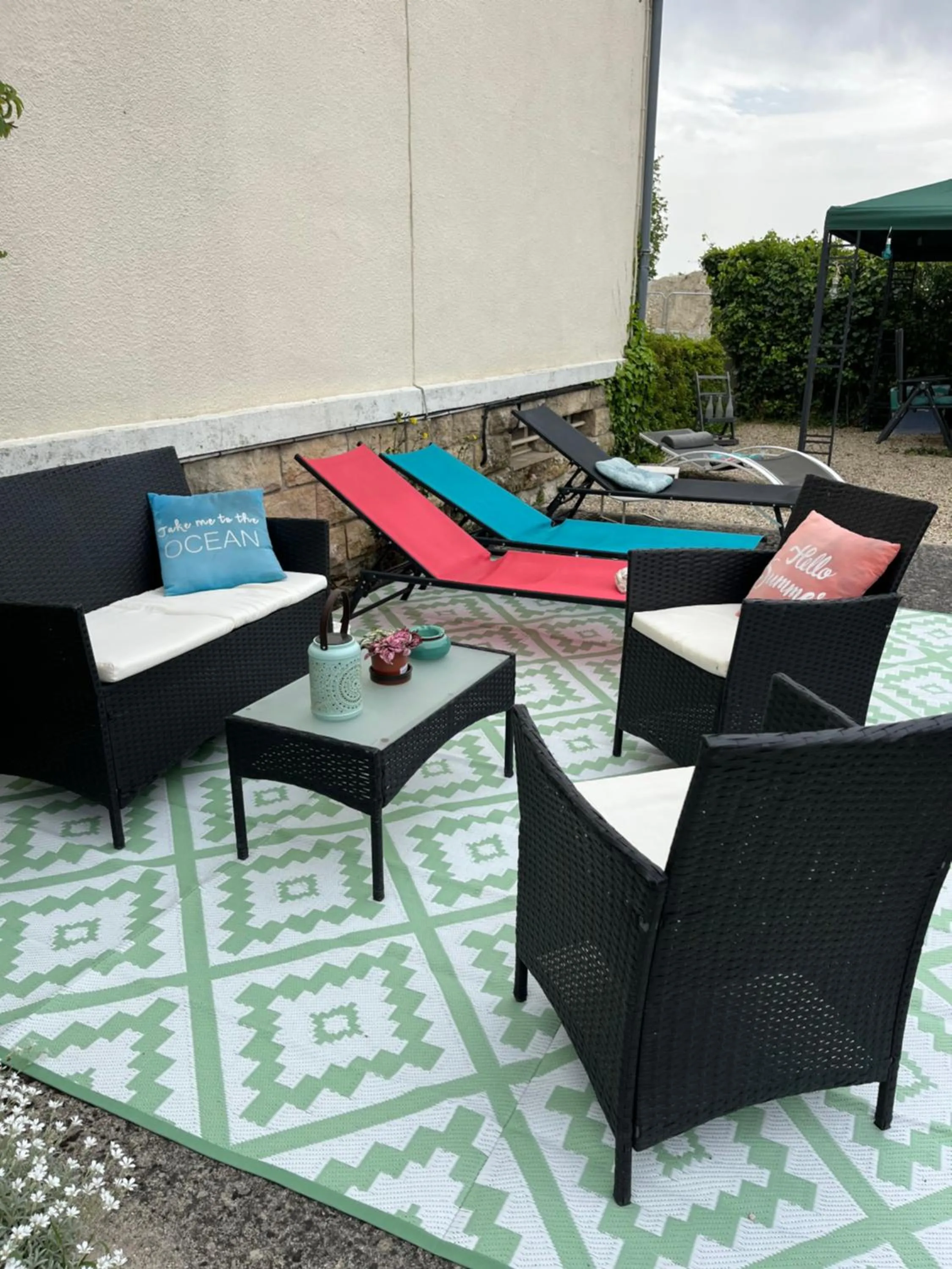 Patio in chambres de la Nonette