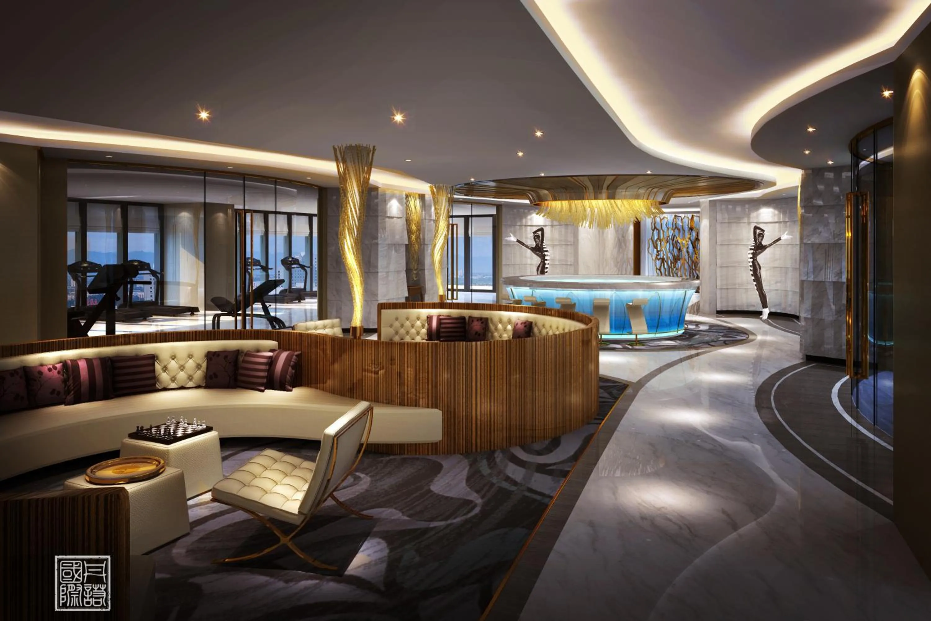 Fitness centre/facilities in Wyndham Grand Foshan Gaoming