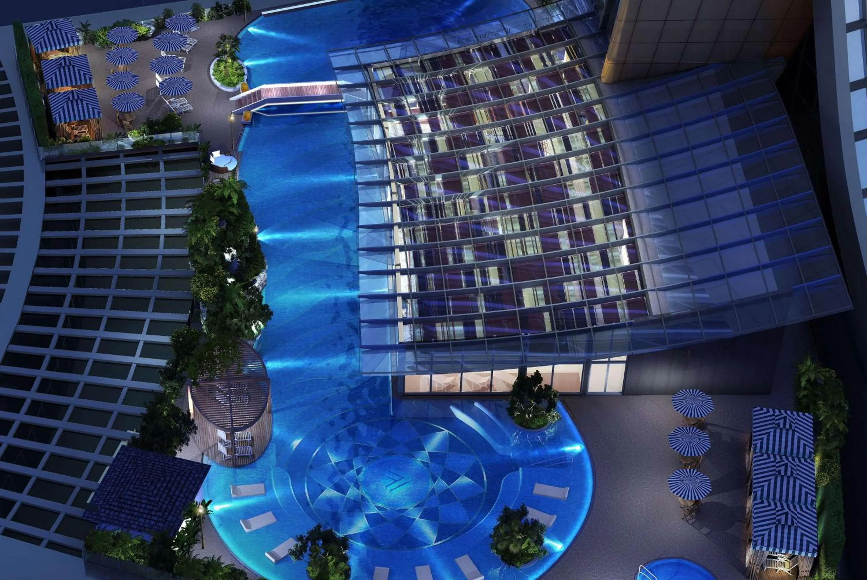 Pool view in Wyndham Grand Foshan Gaoming