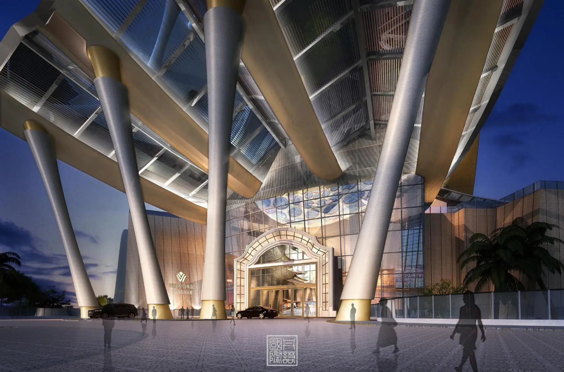 Facade/entrance in Wyndham Grand Foshan Gaoming Facade/entrance in Wyndham Grand Foshan Gaoming