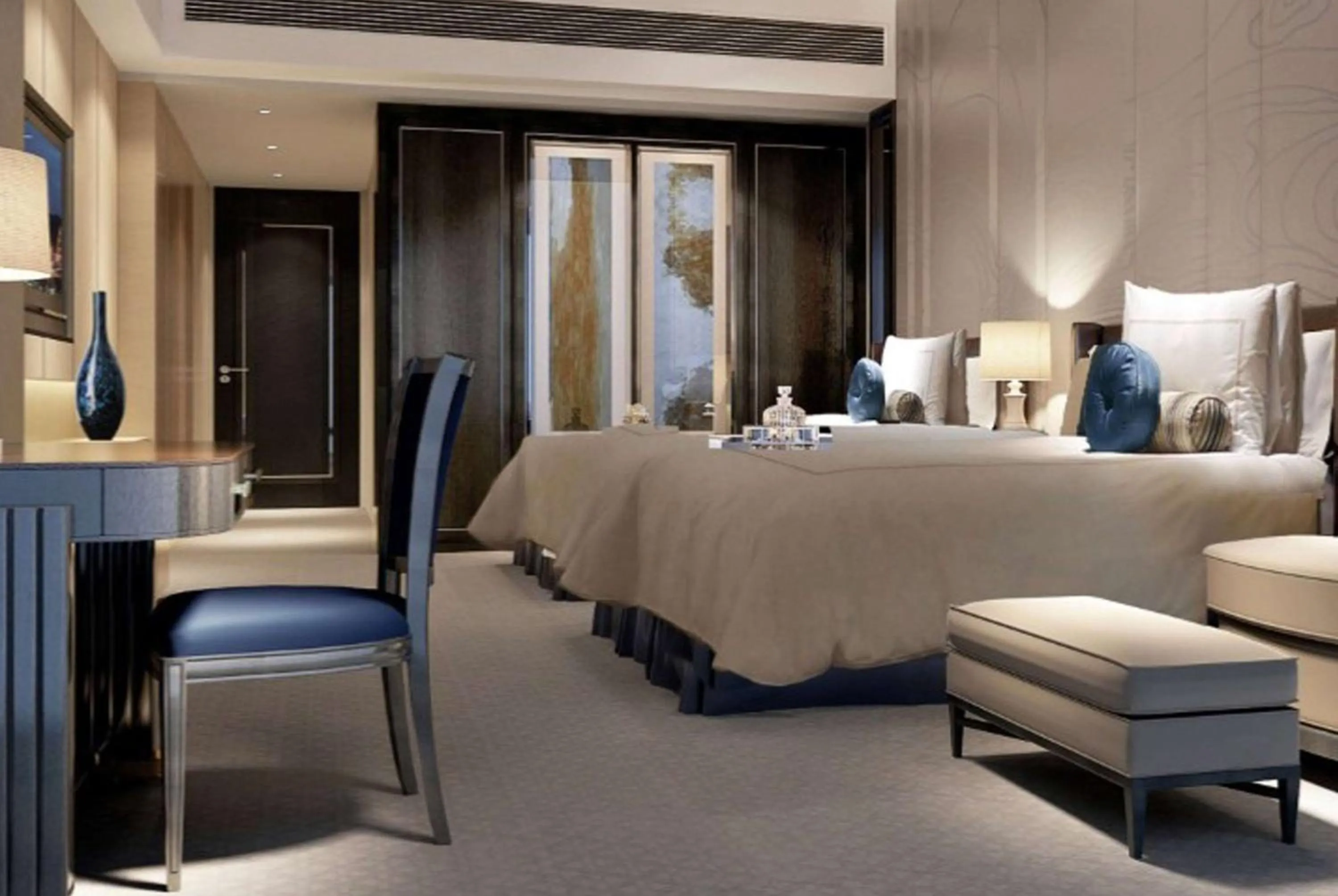 Photo of the whole room, Bed in Wyndham Grand Foshan Gaoming