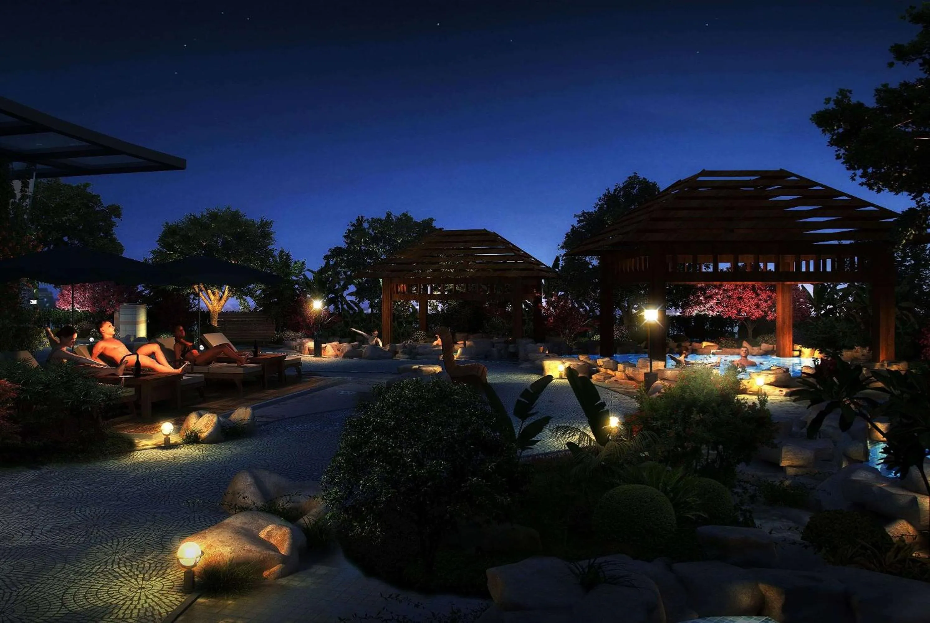 Pool view in Wyndham Grand Foshan Gaoming