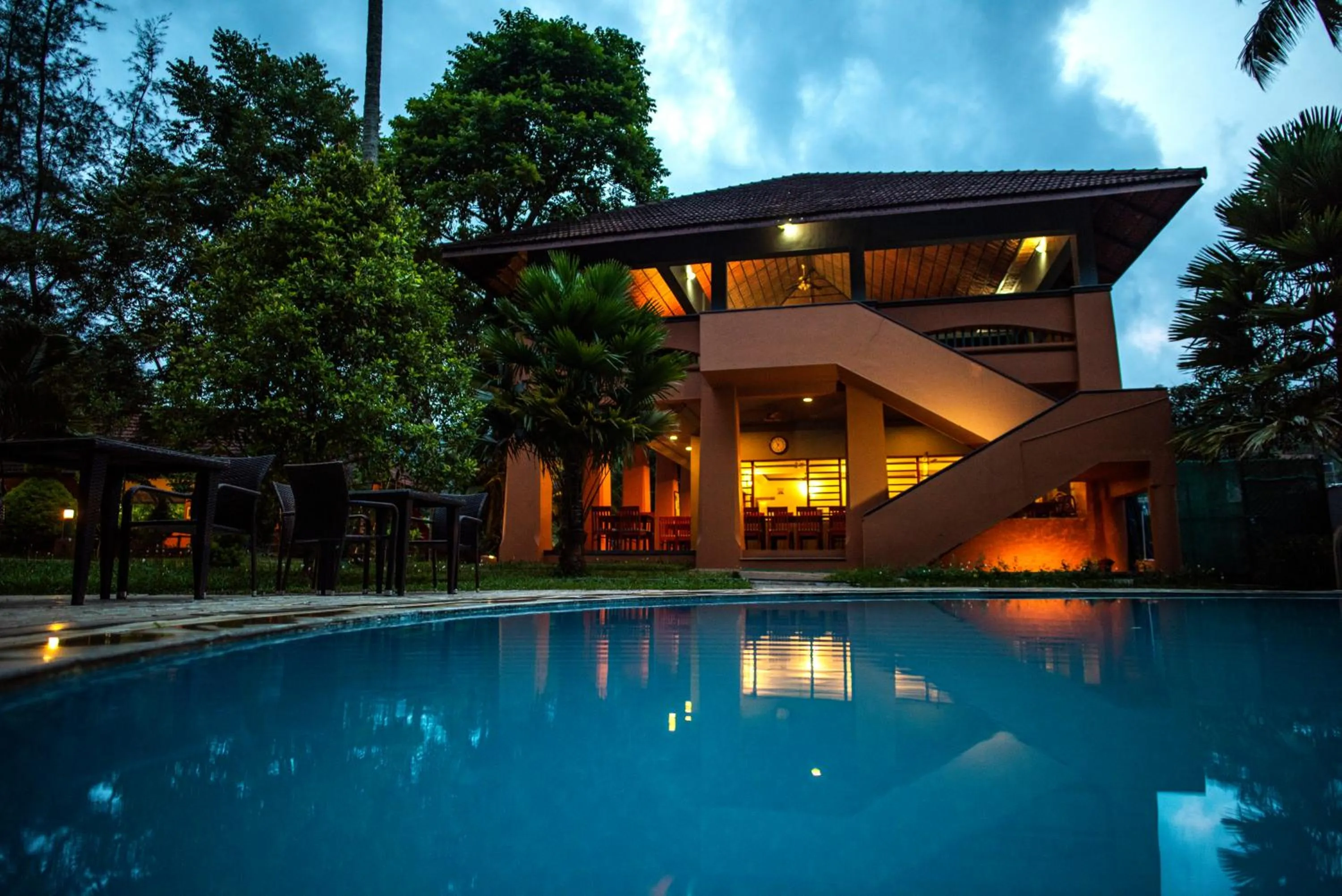 Swimming pool in Abad Green Forest Thekkady