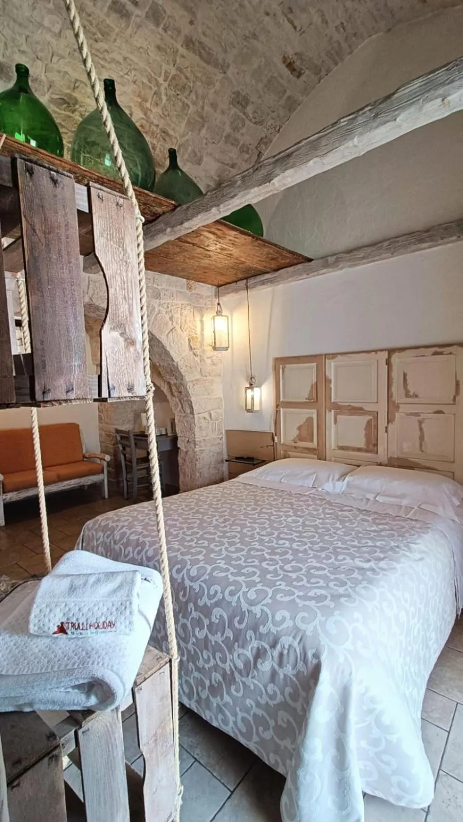 Bedroom, Bed in Trulli Soave