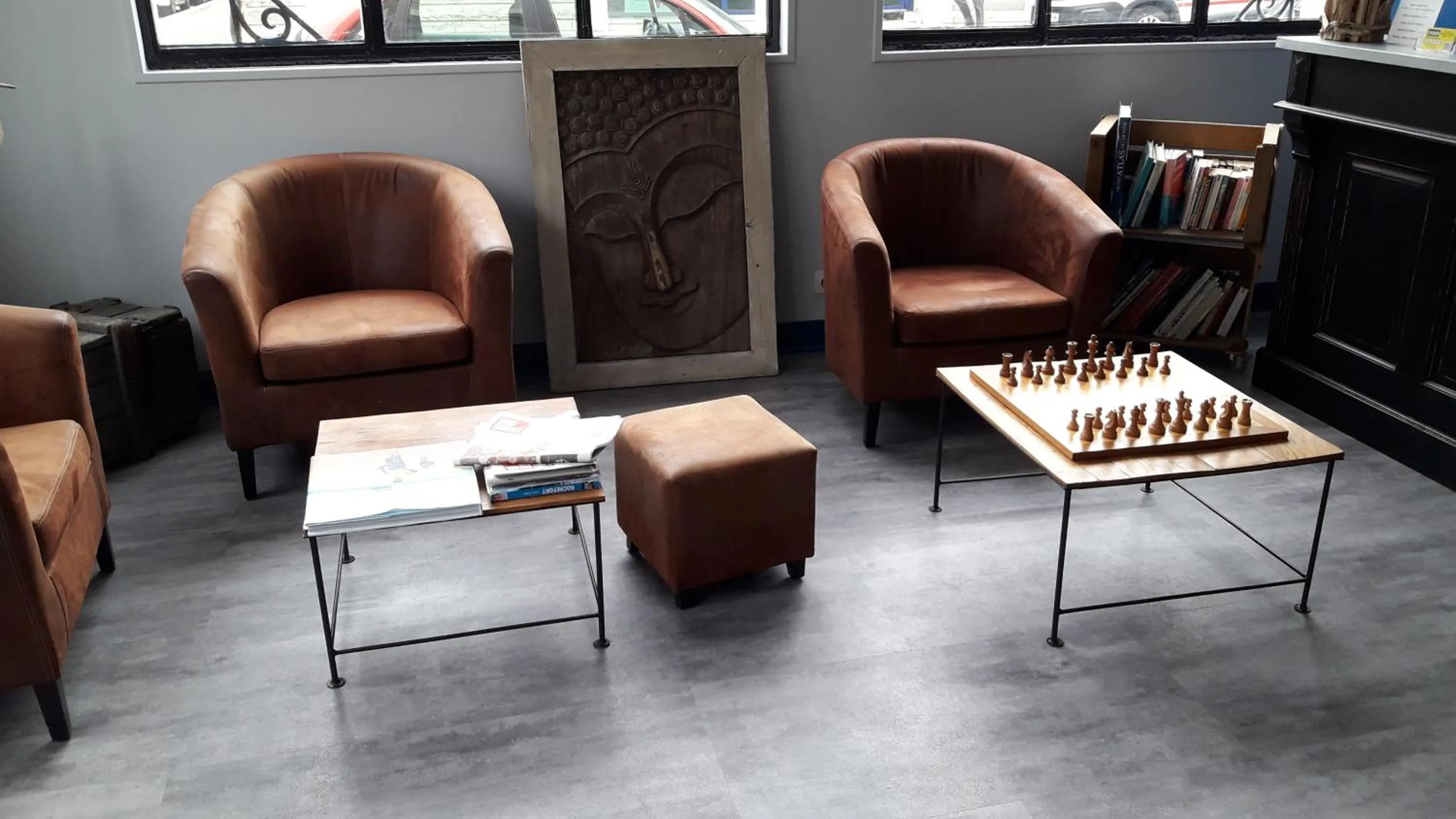 Lobby or reception in Logis Hôtel Lafayette Rochefort France