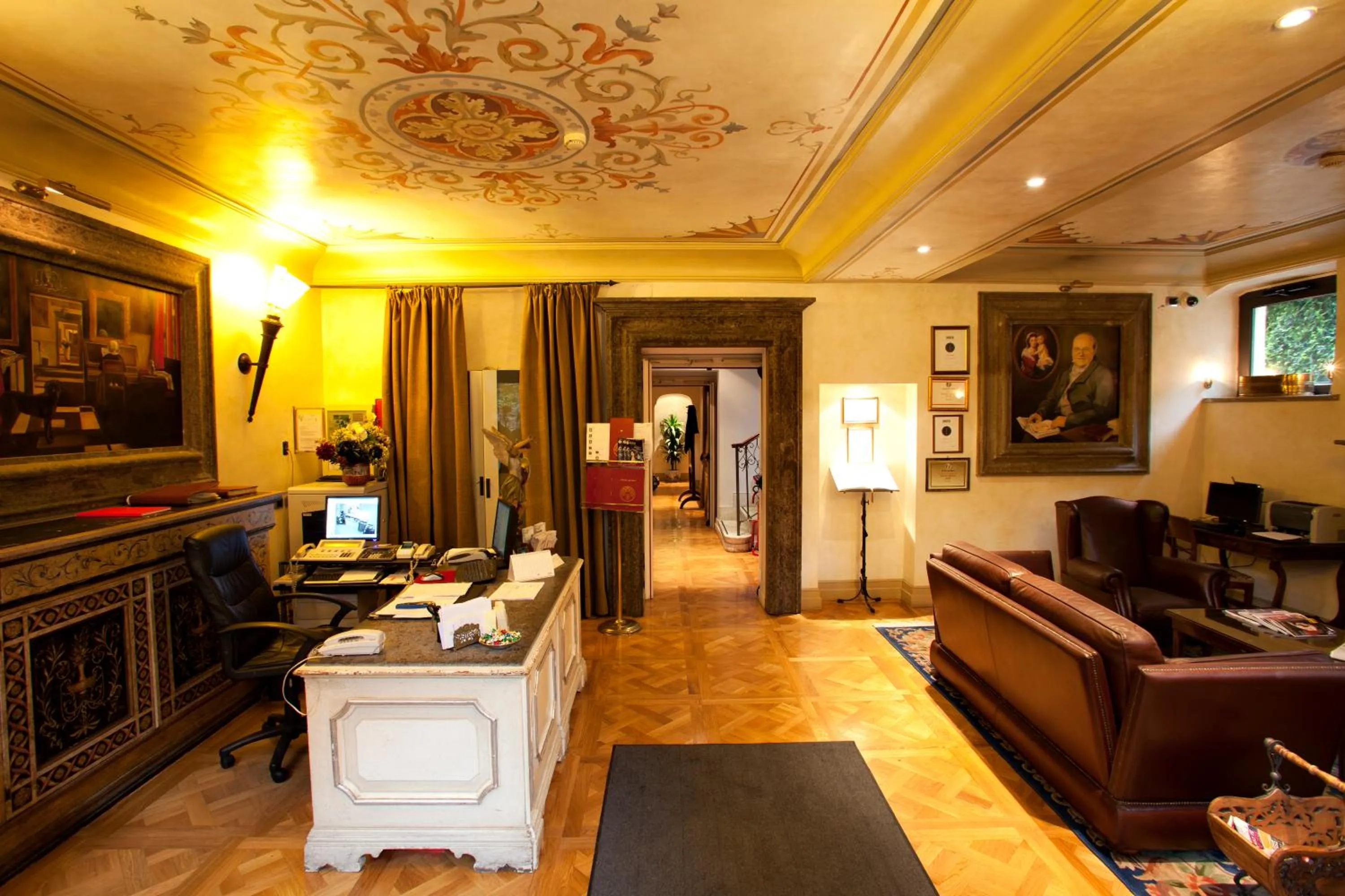 Lobby or reception in Hotel Aventino