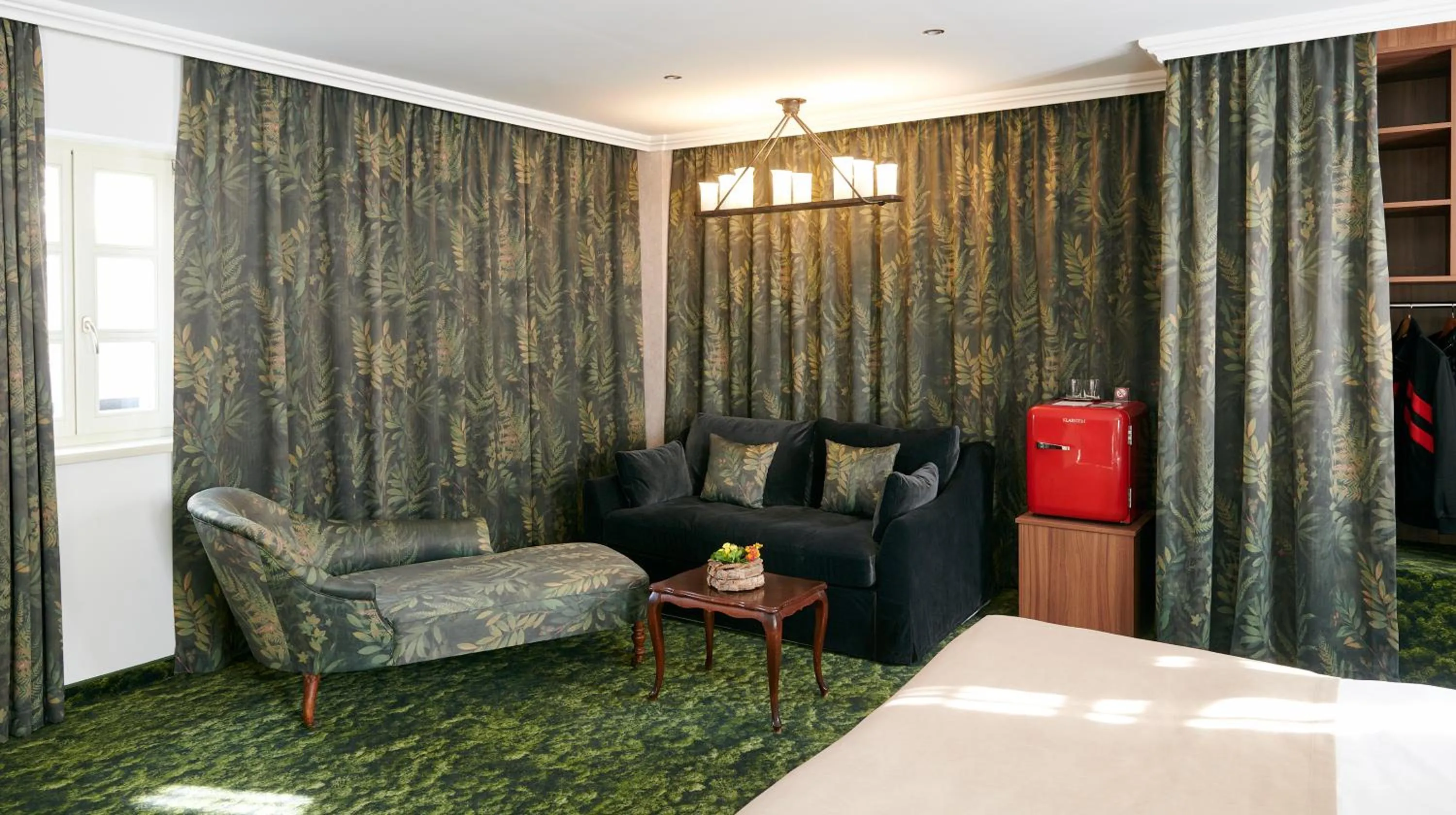 Seating area, Bed in Platan Udvarhaz