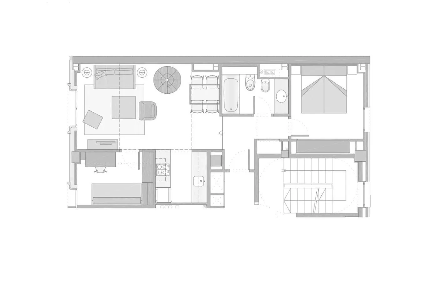 Floor plan in Inside Barcelona Apartments Mercat